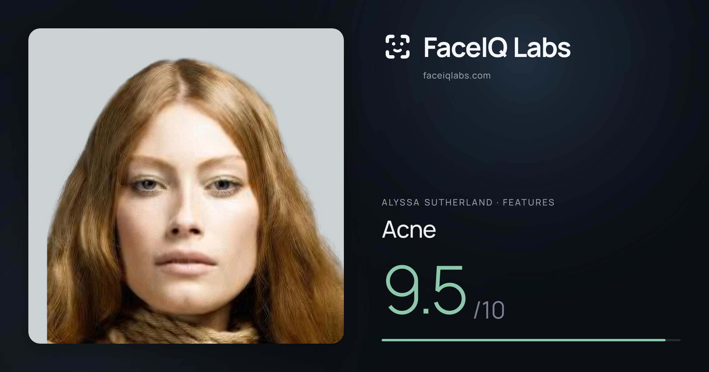 Alyssa Sutherland Acne: 9.5/10, drawn on the photo