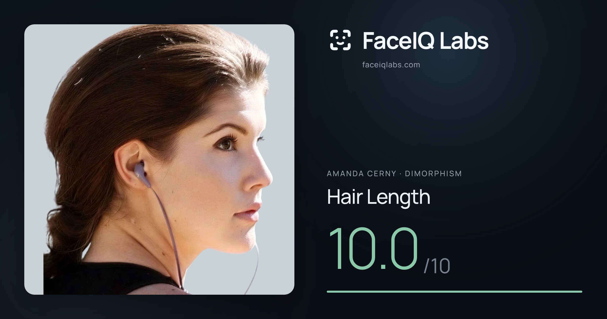 Amanda Cerny Hair Length: 10.0/10, drawn on the photo