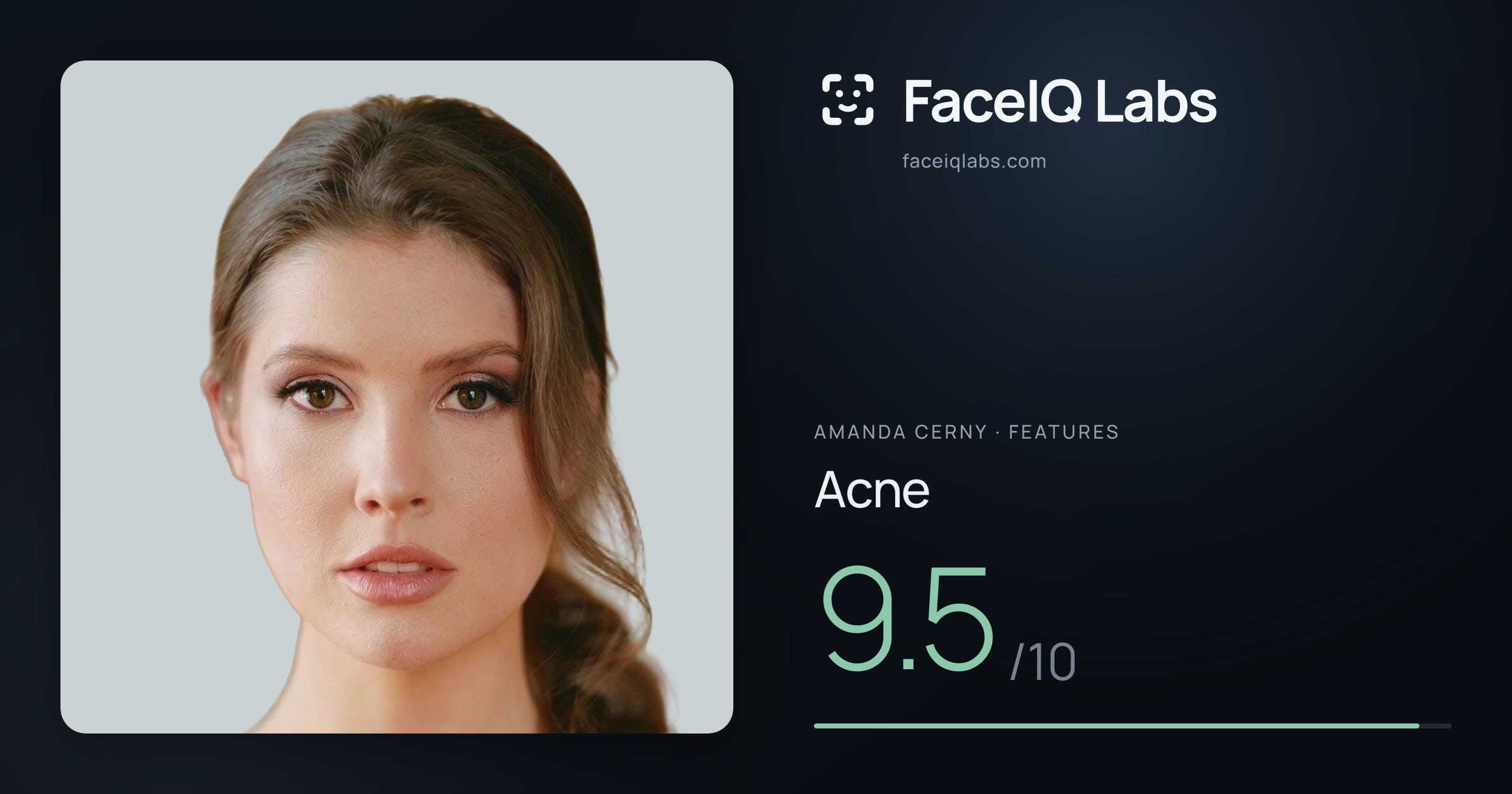 Amanda Cerny Acne: 9.5/10, drawn on the photo