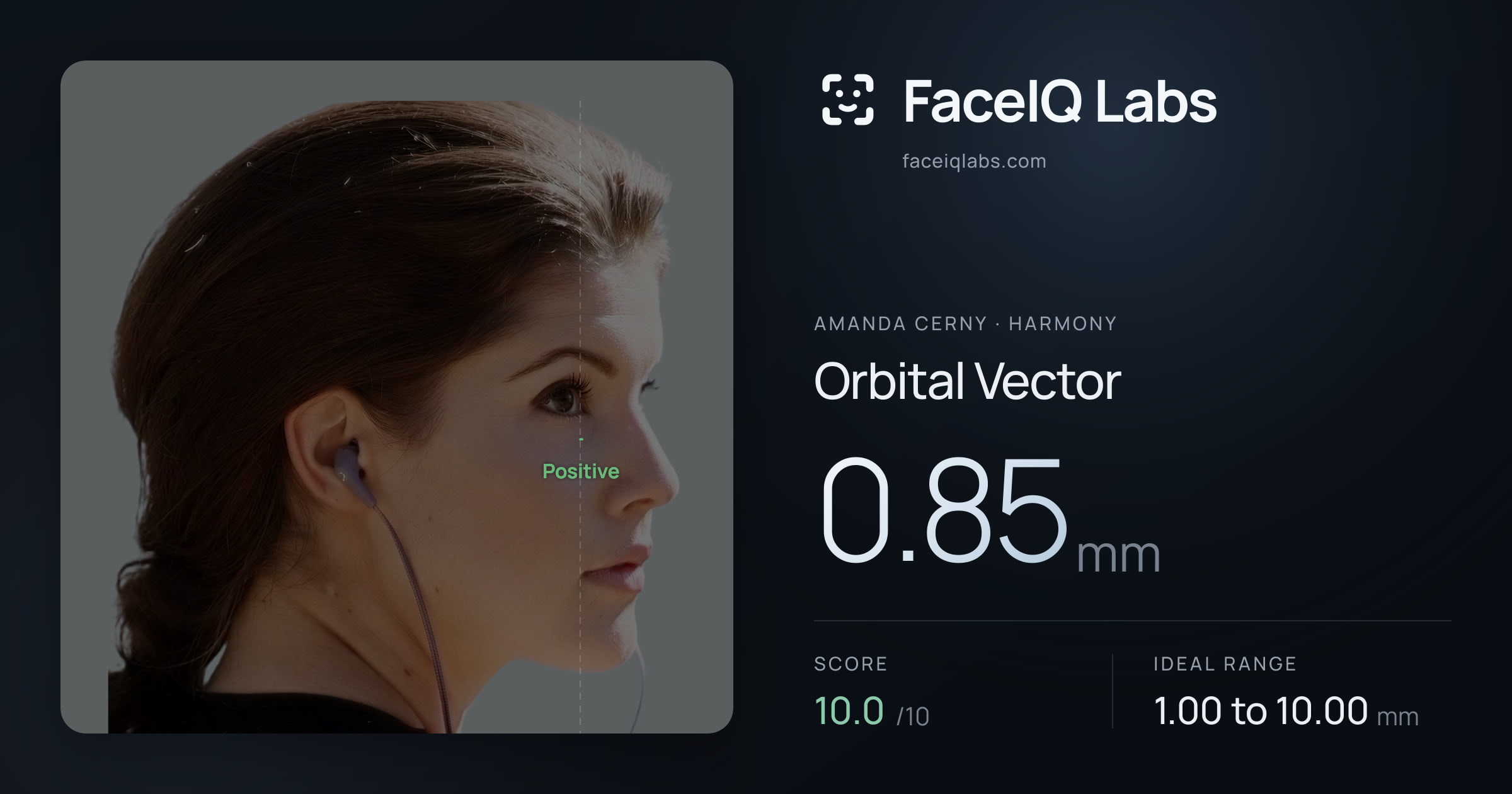 Amanda Cerny Orbital Vector: 0.85mm, drawn on the photo