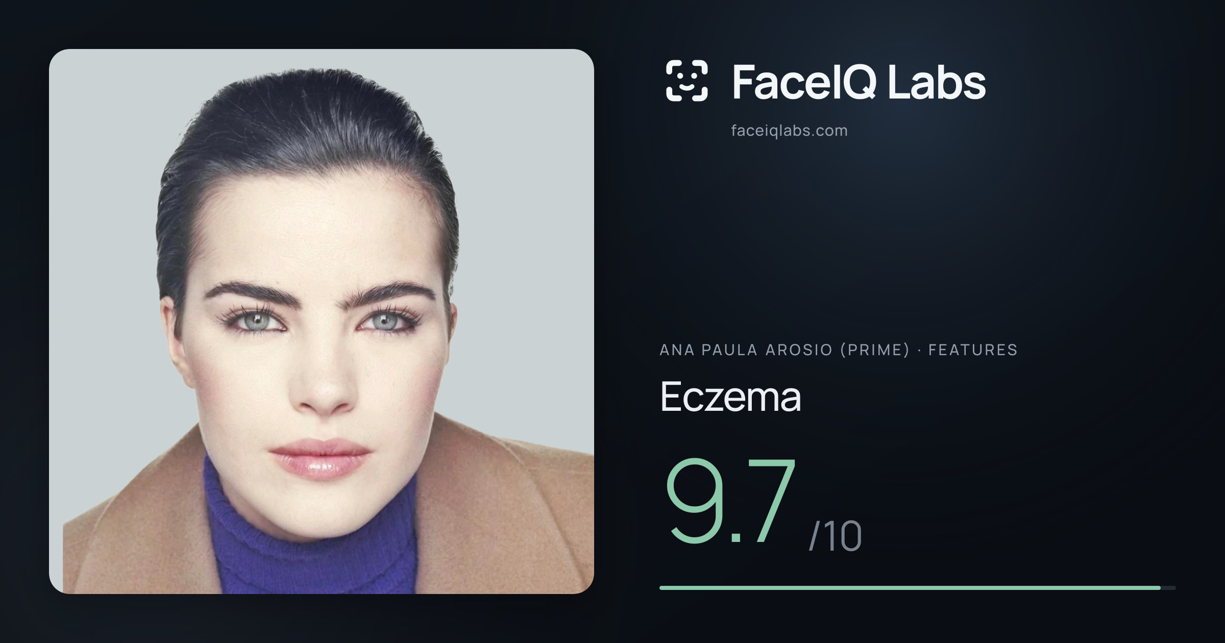 Ana paula arosio (prime) Eczema: 9.7/10, drawn on the photo