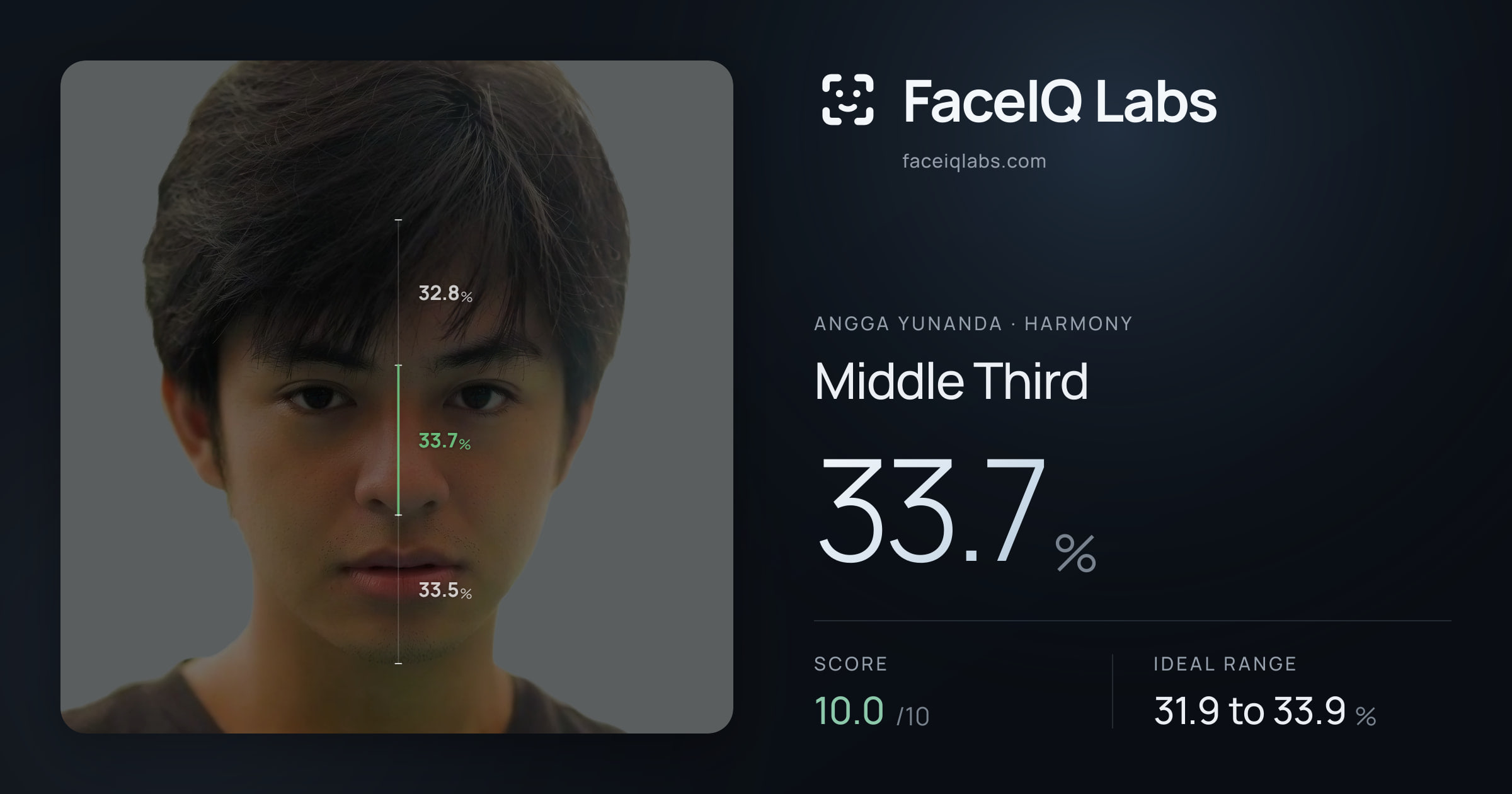 Angga Yunanda Middle Third: 33.7%, drawn on the photo
