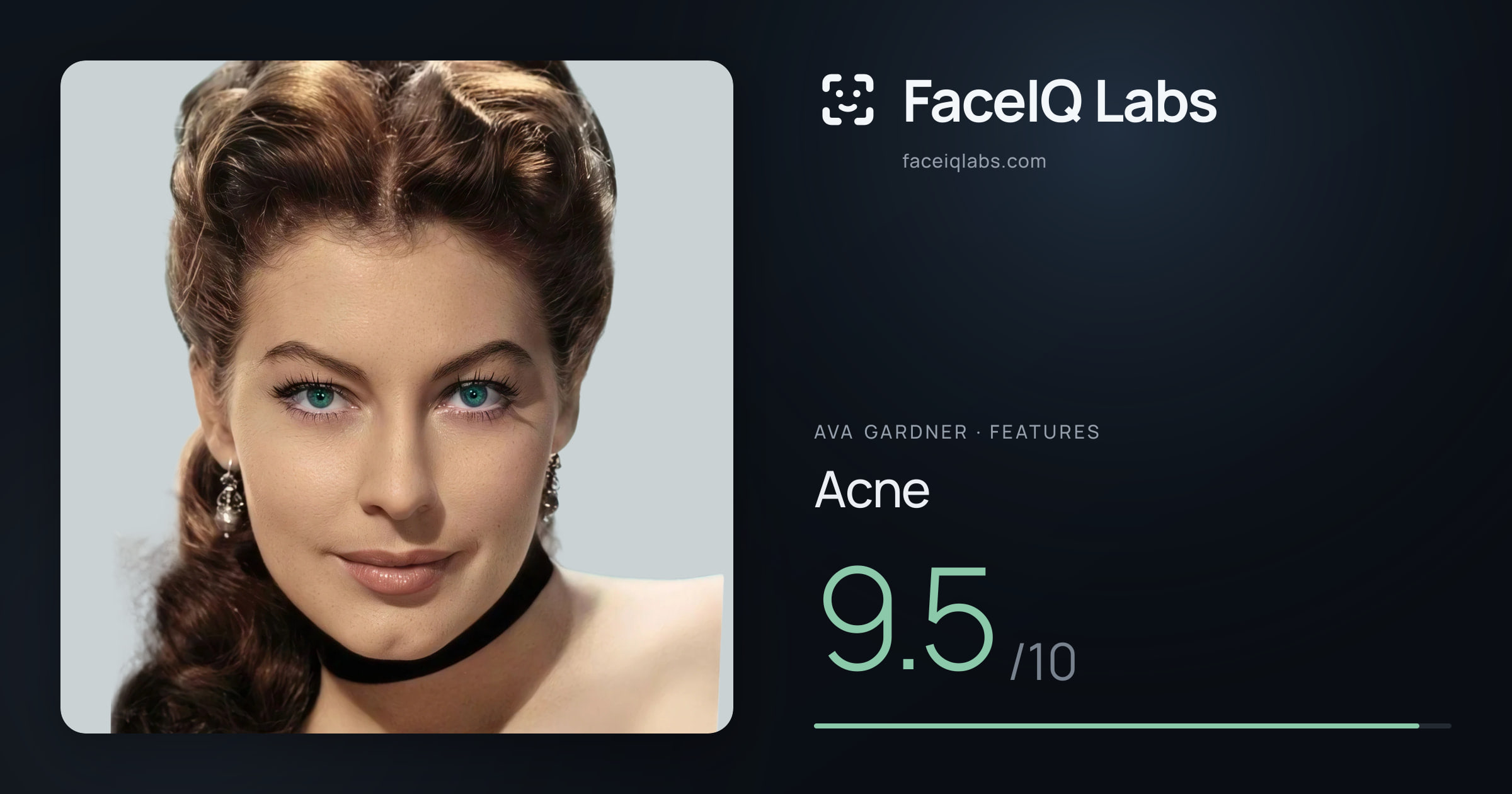 Ava Gardner Acne: 9.5/10, drawn on the photo