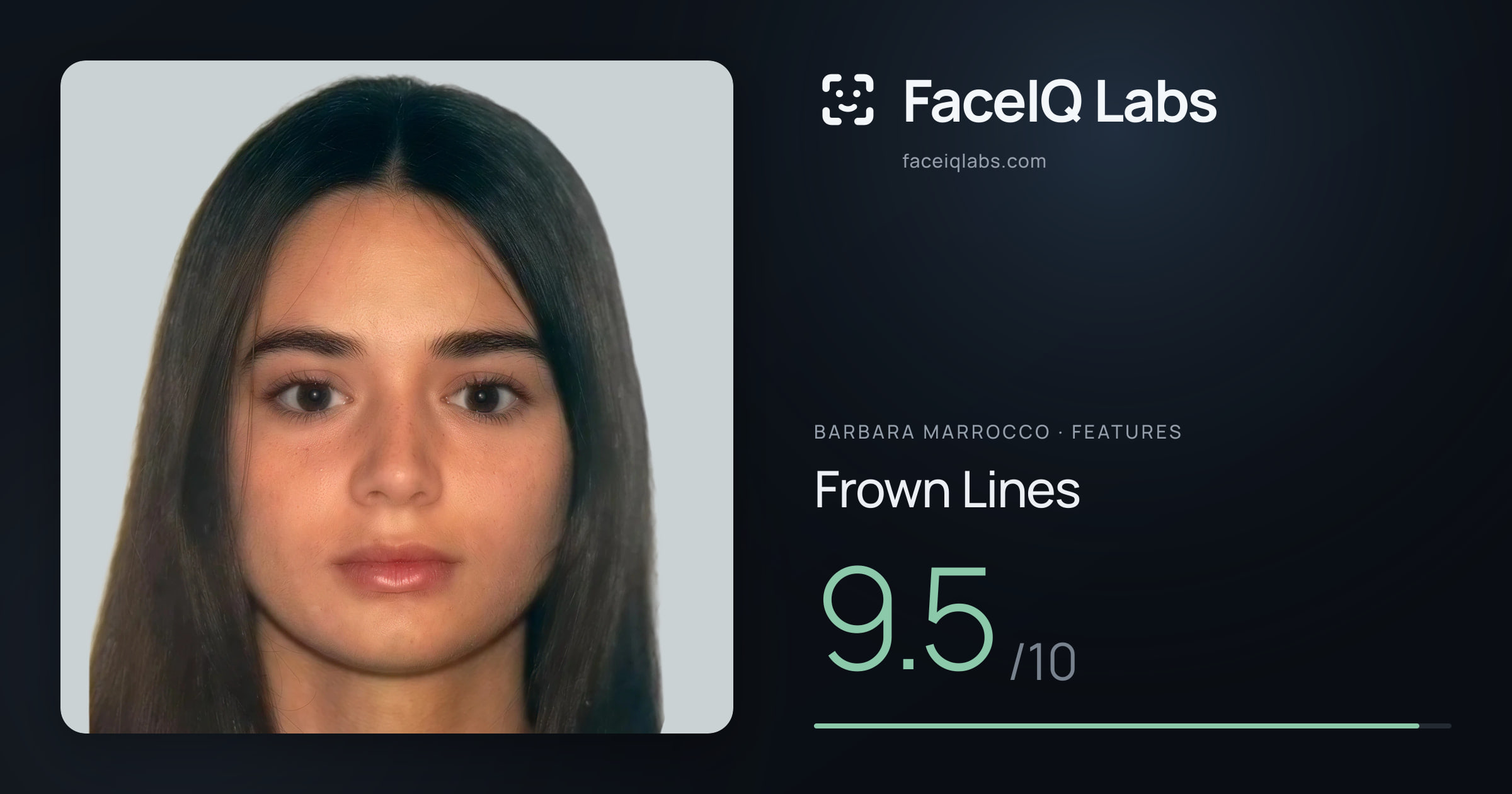 Barbara Marrocco Frown Lines: 9.5/10, drawn on the photo