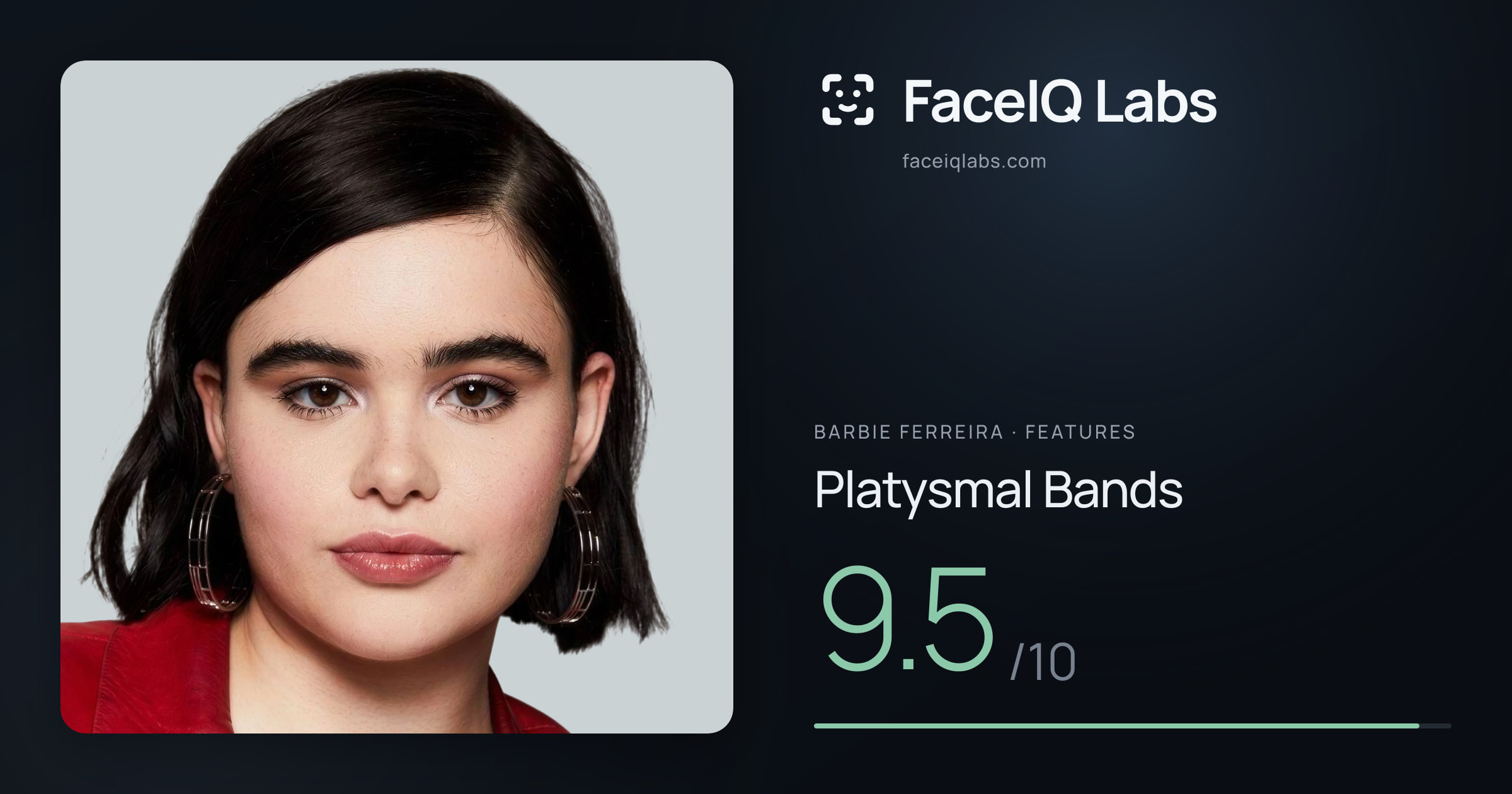 Barbie Ferreira Platysmal Bands: 9.5/10, drawn on the photo