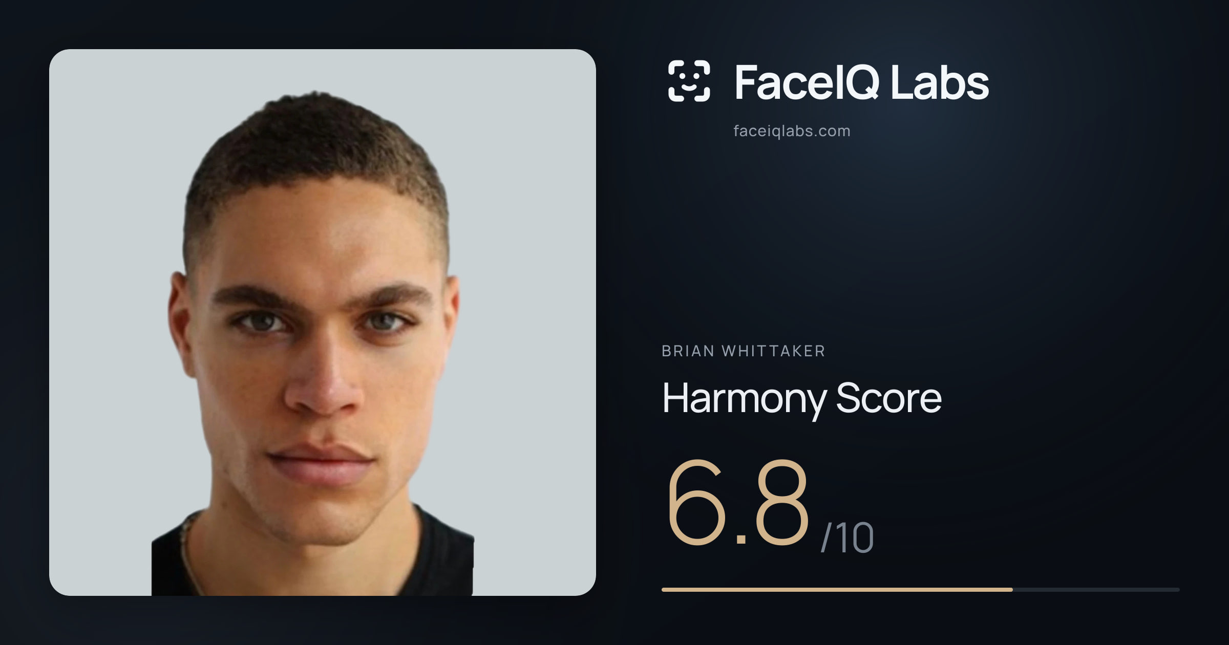 Brian Whittaker Harmony: 6.8/10, with each ratio's score