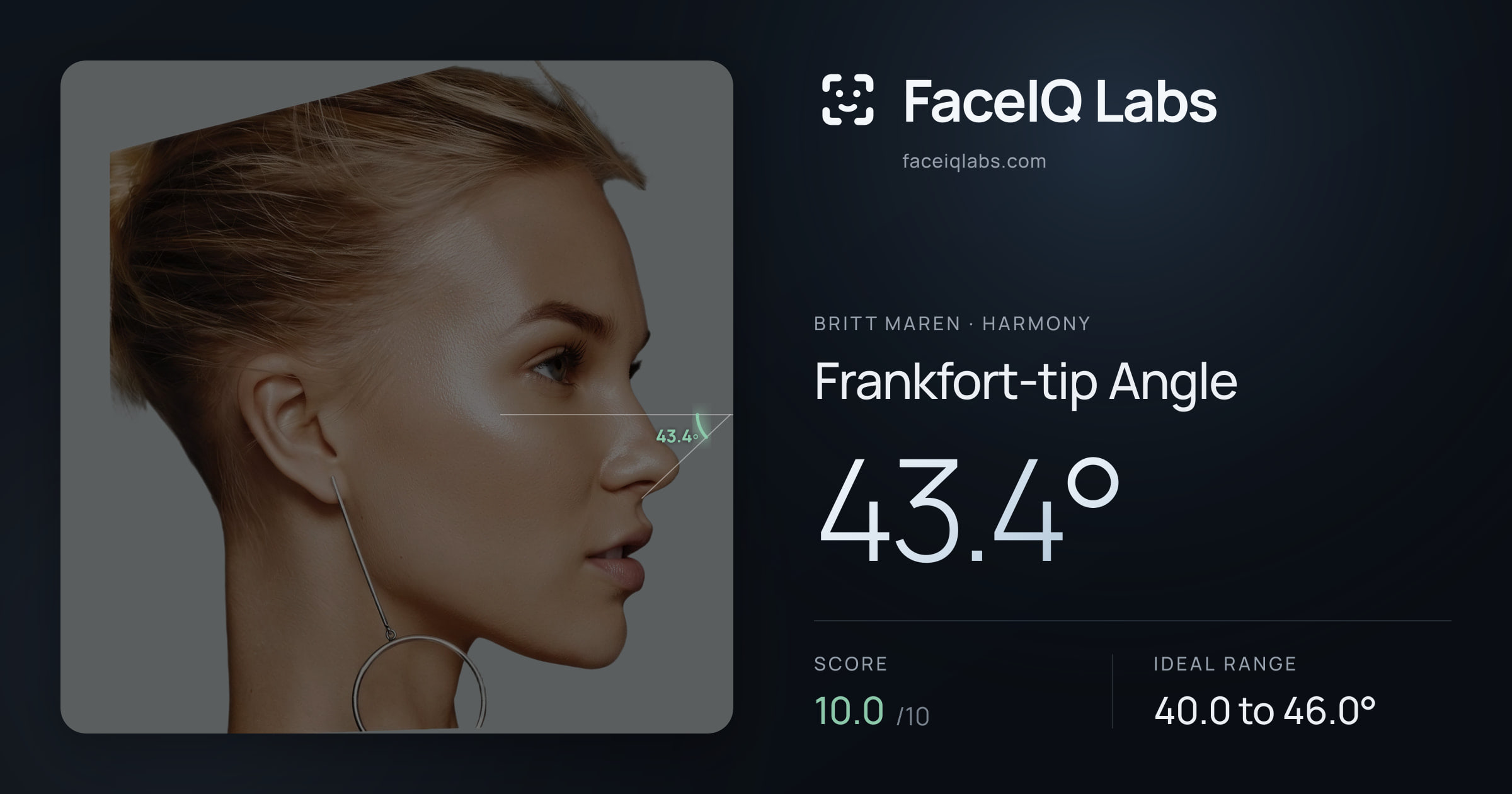 Britt Maren Frankfort-tip Angle: 43.4°, drawn on the photo