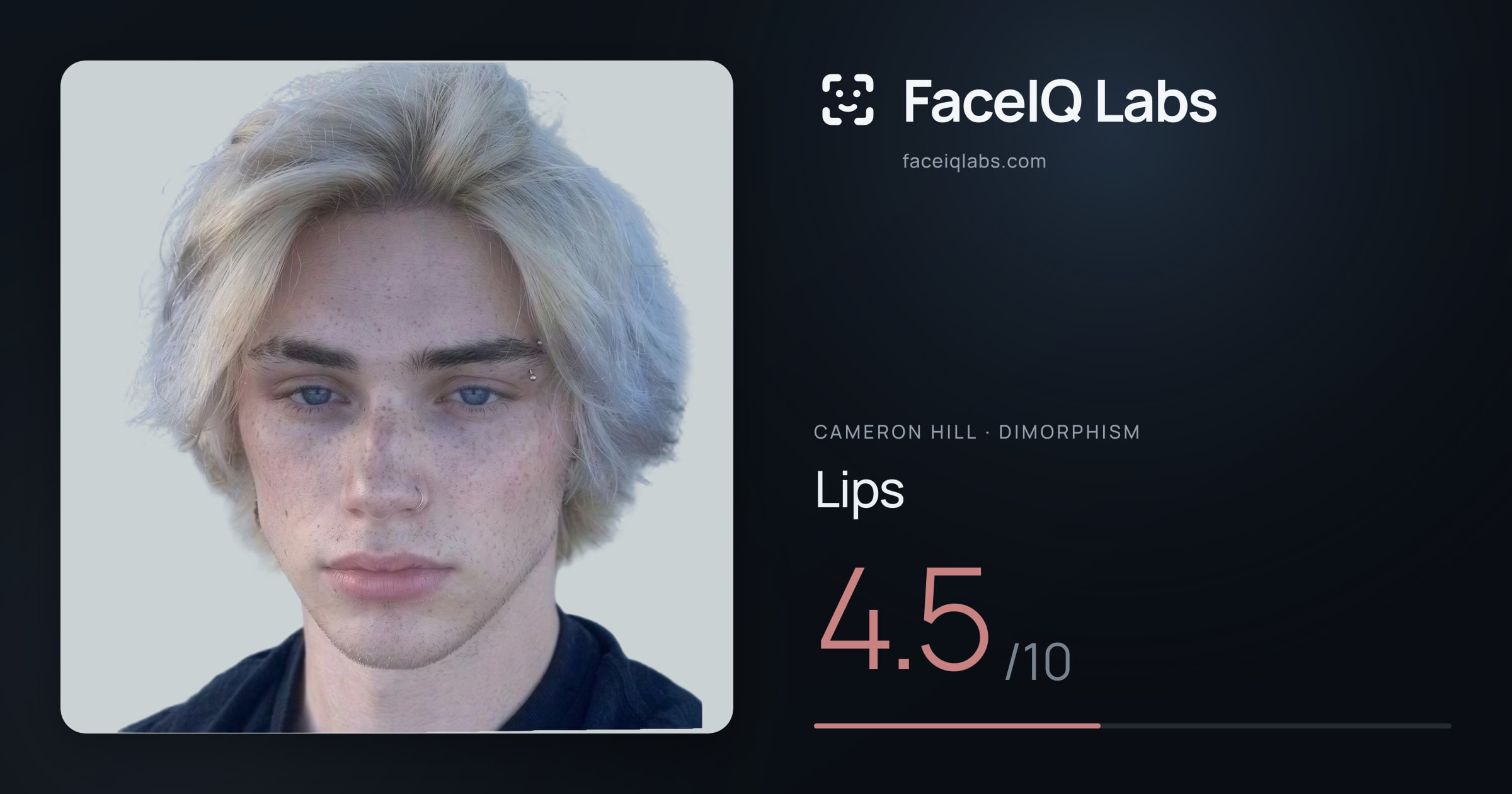 Cameron Hill Lips: 4.5/10, drawn on the photo