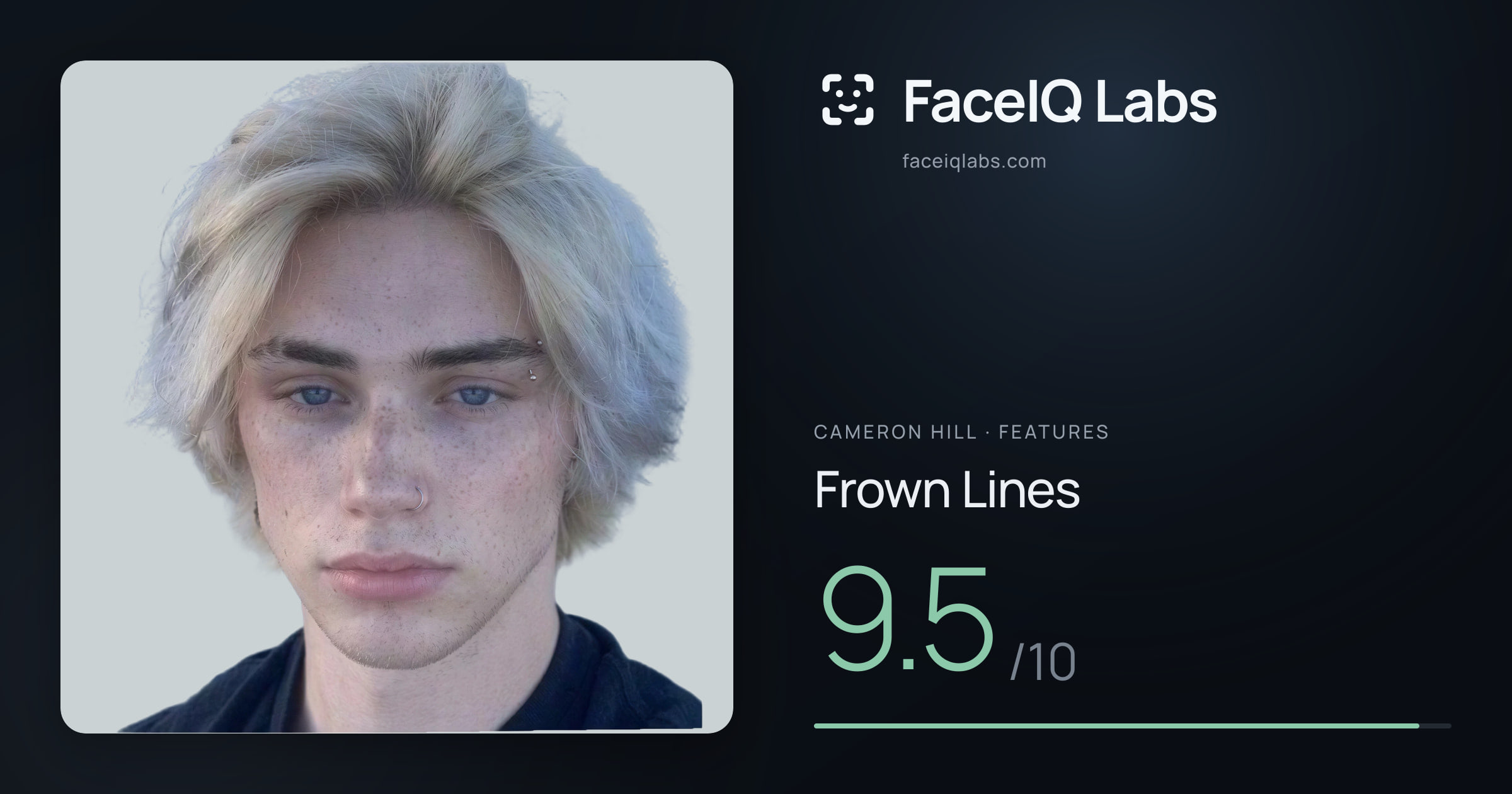 Cameron Hill Frown Lines: 9.5/10, drawn on the photo