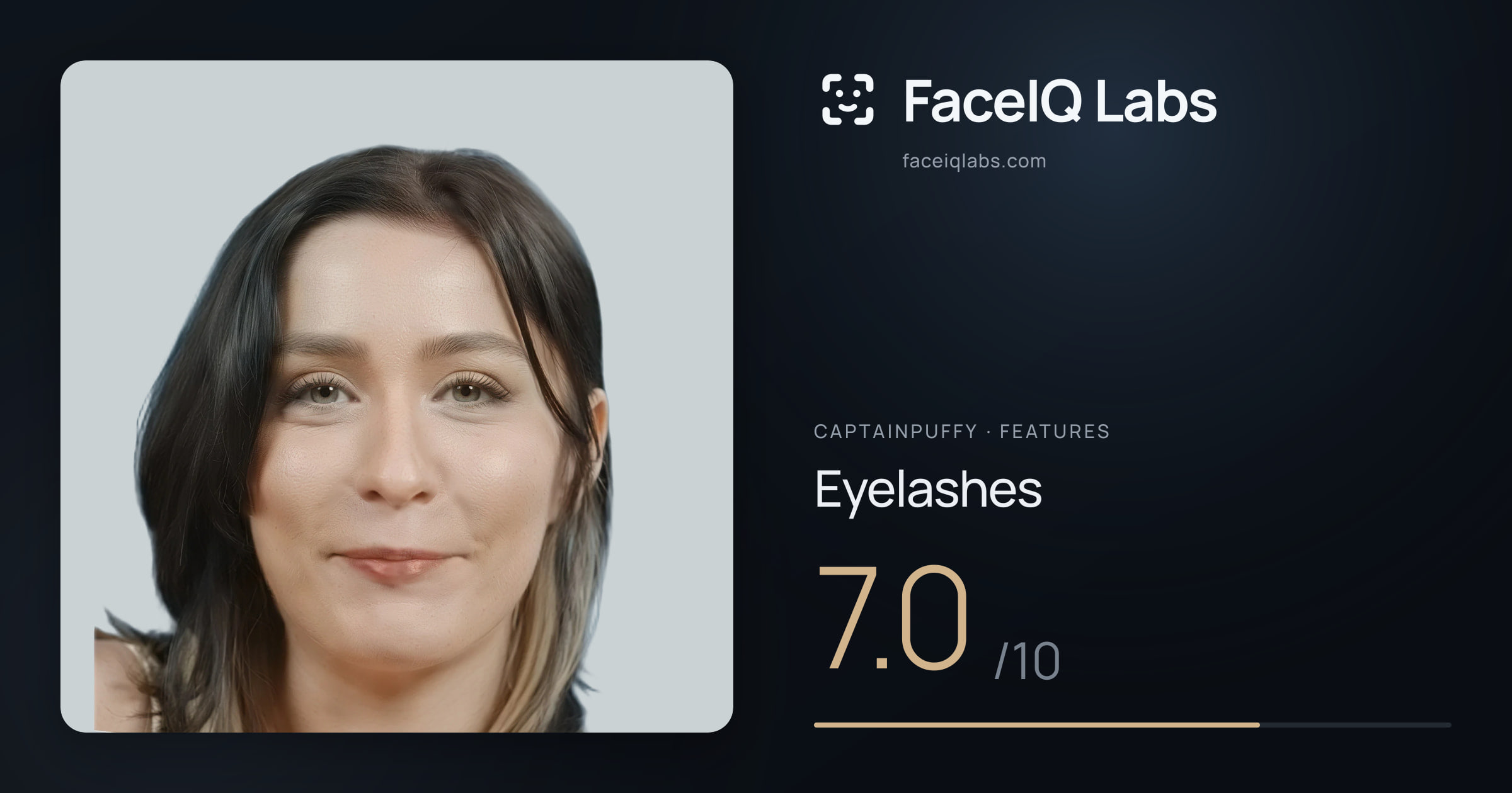 CaptainPuffy Eyelashes: 7.0/10, drawn on the photo