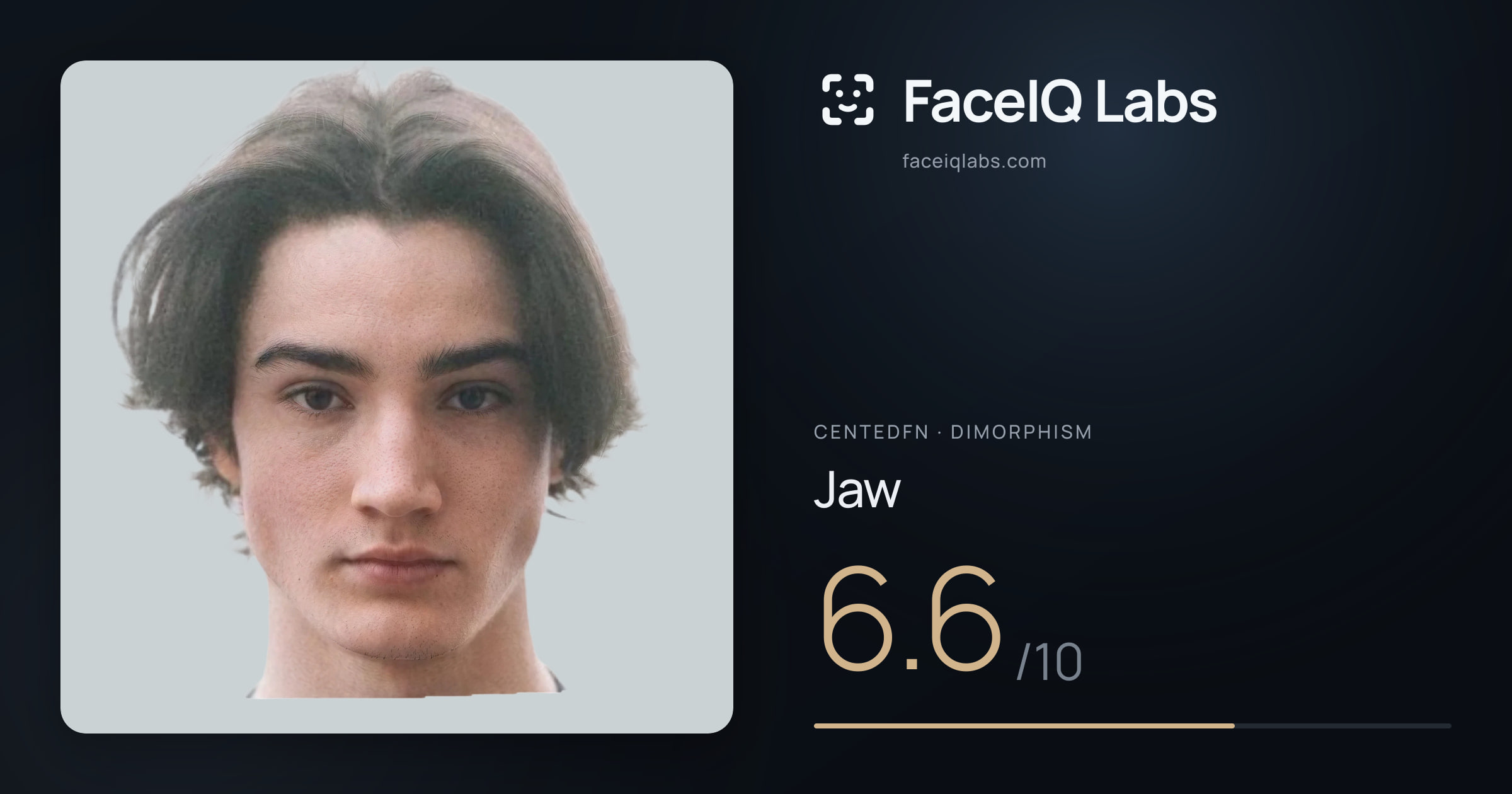 CentedFN Jaw: 6.6/10, drawn on the photo