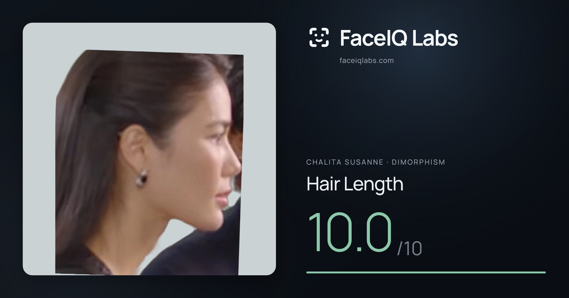 Chalita Susanne Hair Length: 10.0/10, drawn on the photo
