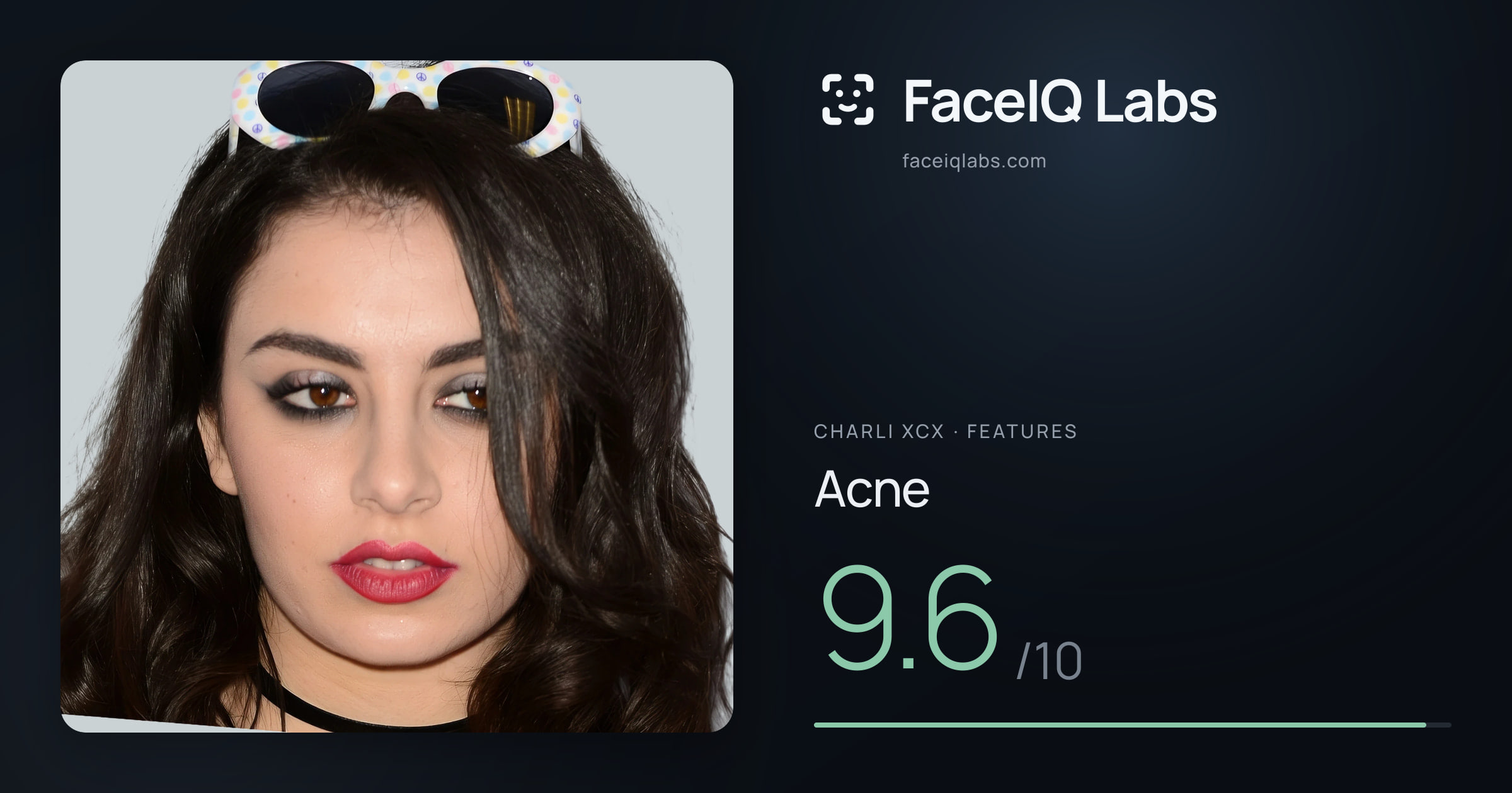 Charli XCX Acne: 9.6/10, drawn on the photo