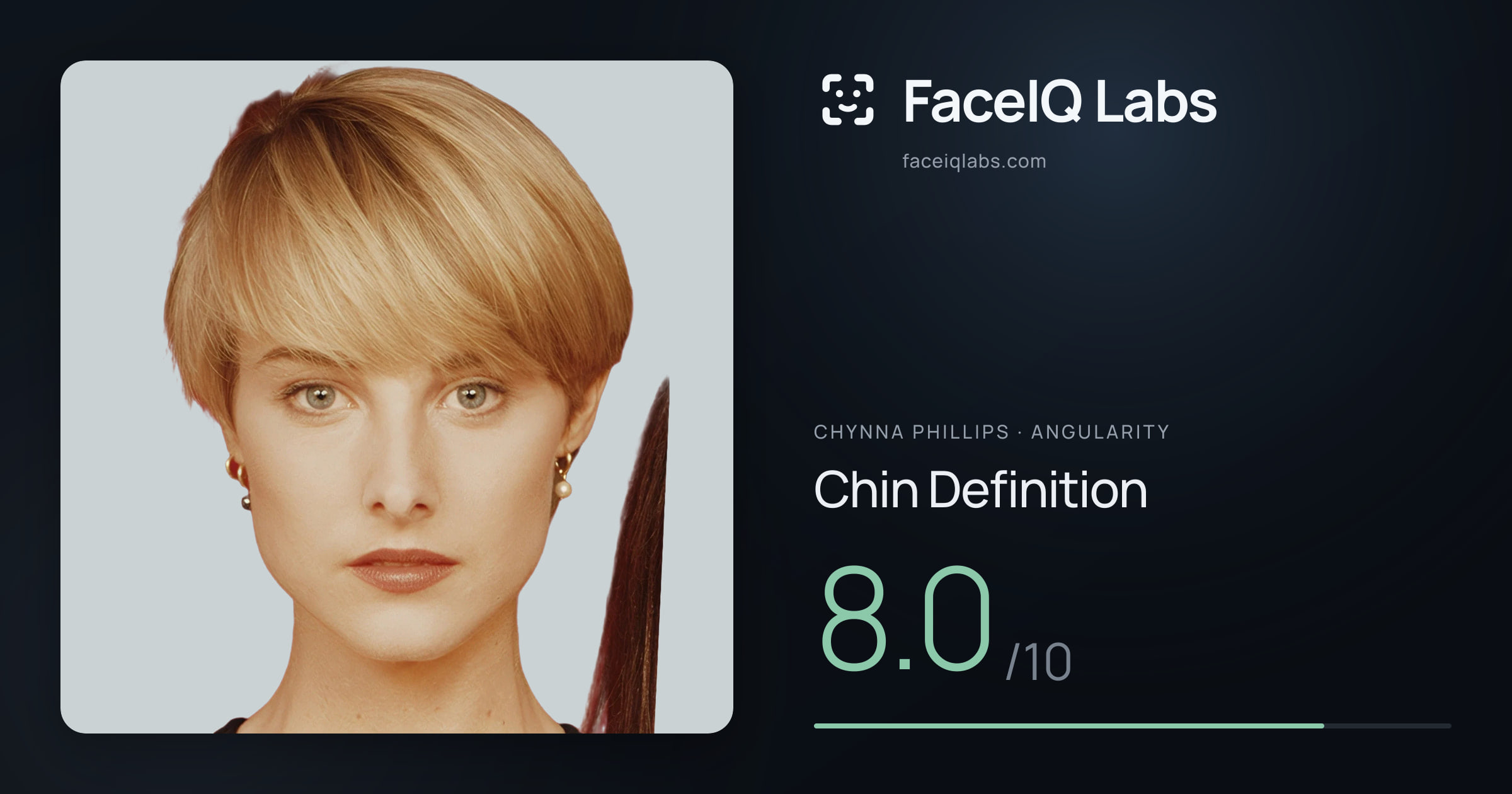Chynna Phillips Chin Definition: 8.0/10, drawn on the photo