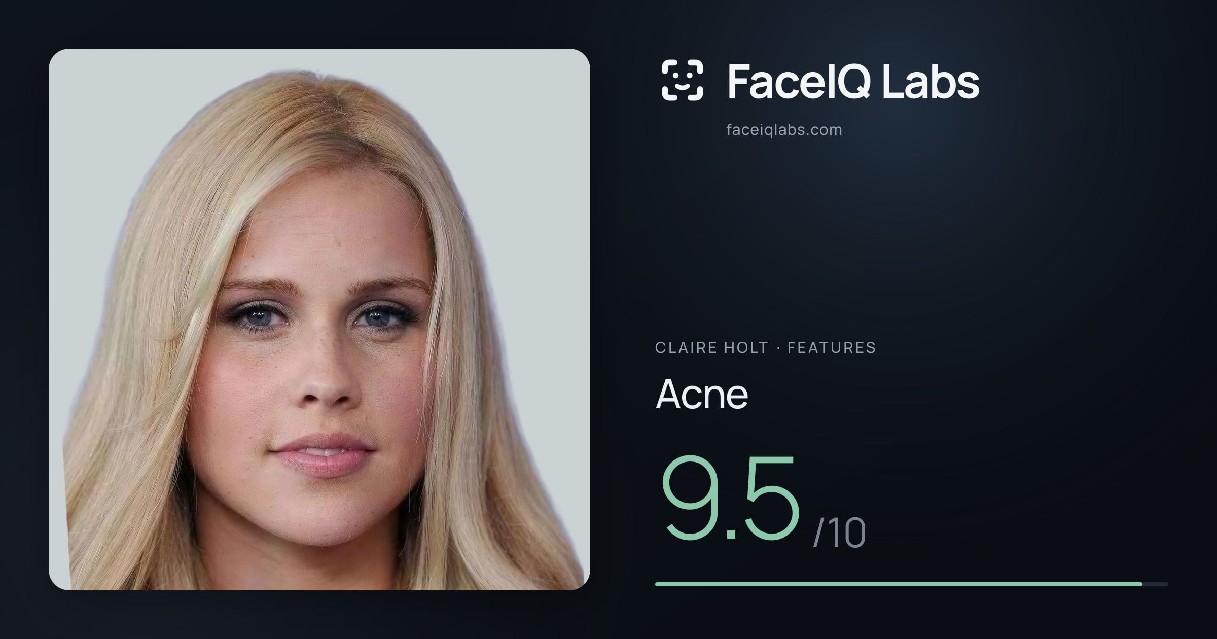 Claire Holt Acne: 9.5/10, drawn on the photo