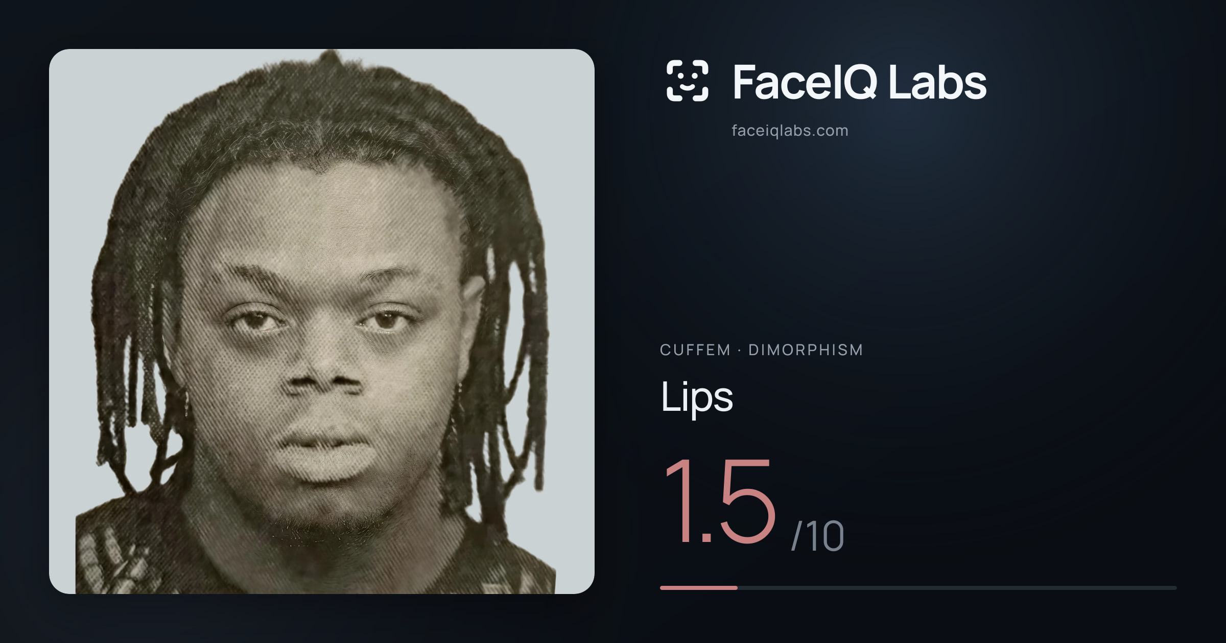 Cuffem Lips: 1.5/10, drawn on the photo