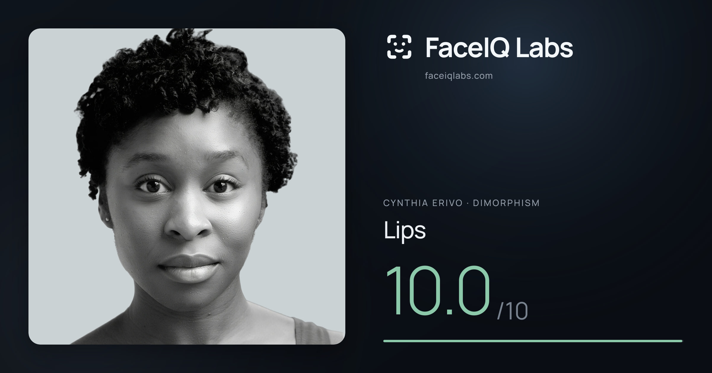 Cynthia Erivo Lips: 10.0/10, drawn on the photo