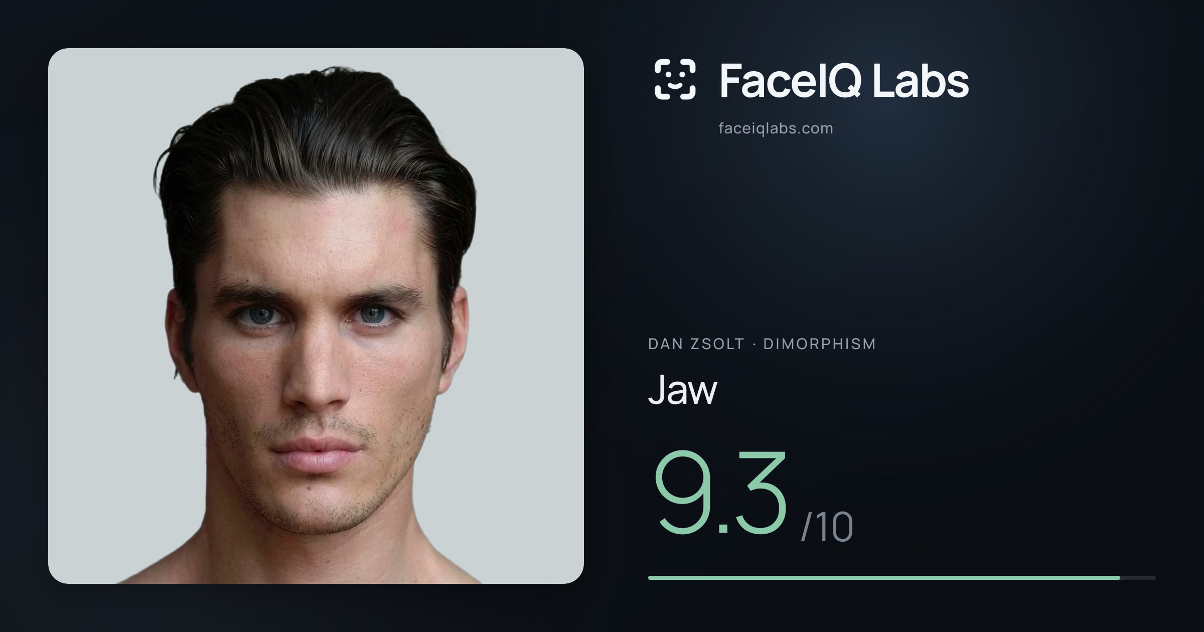 Dan Zsolt Jaw: 9.3/10, drawn on the photo