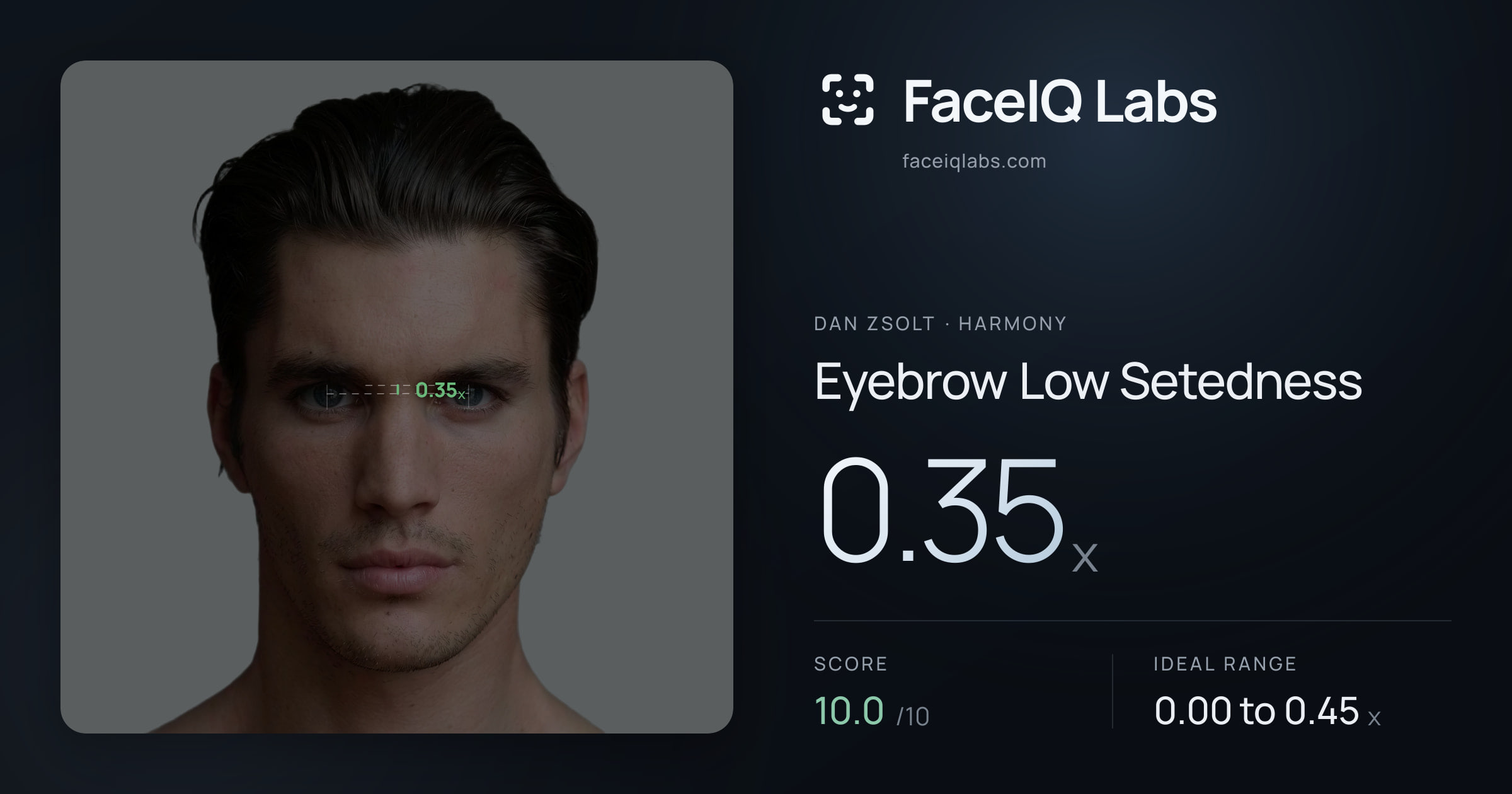 Dan Zsolt Eyebrow Low Setedness: 0.35x, drawn on the photo