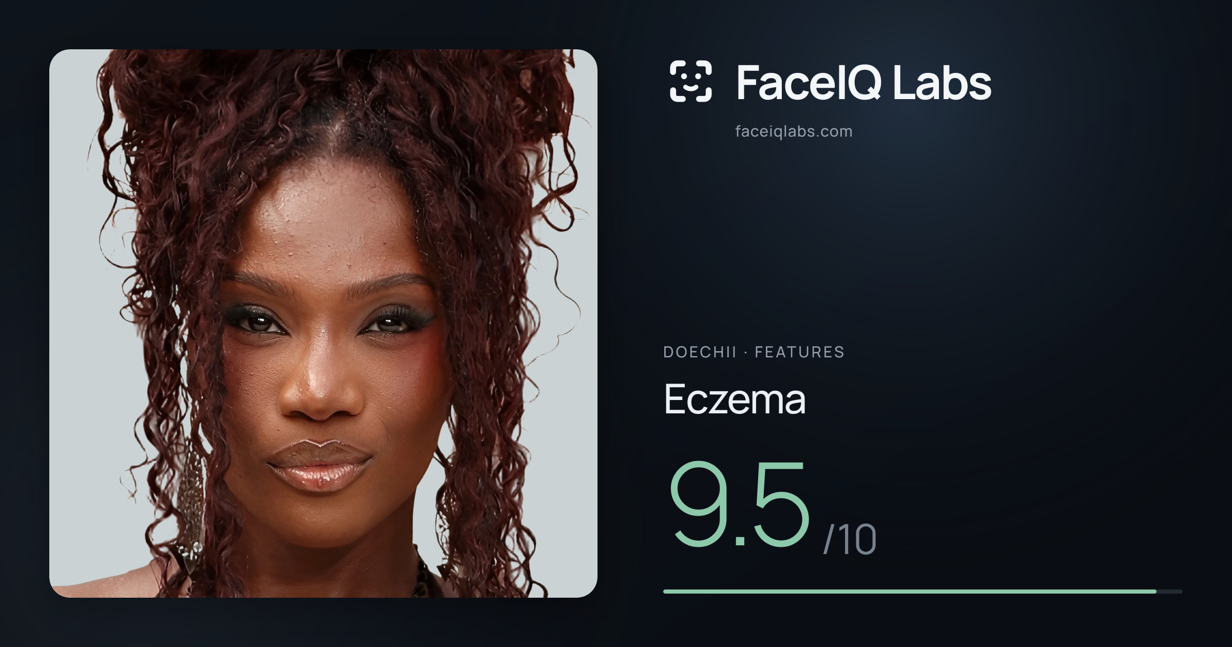 Doechii Eczema: 9.5/10, drawn on the photo