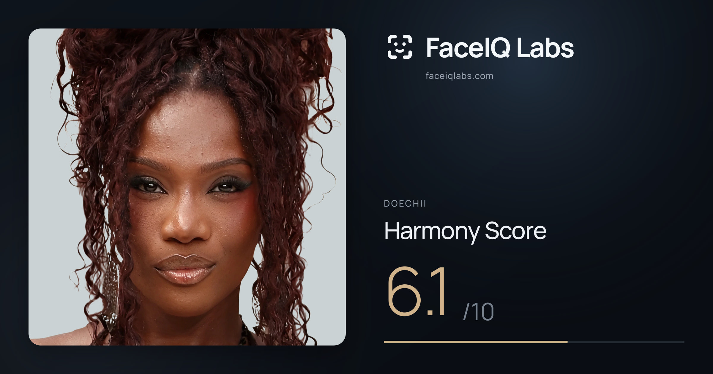 Doechii Harmony: 6.1/10, with each ratio's score