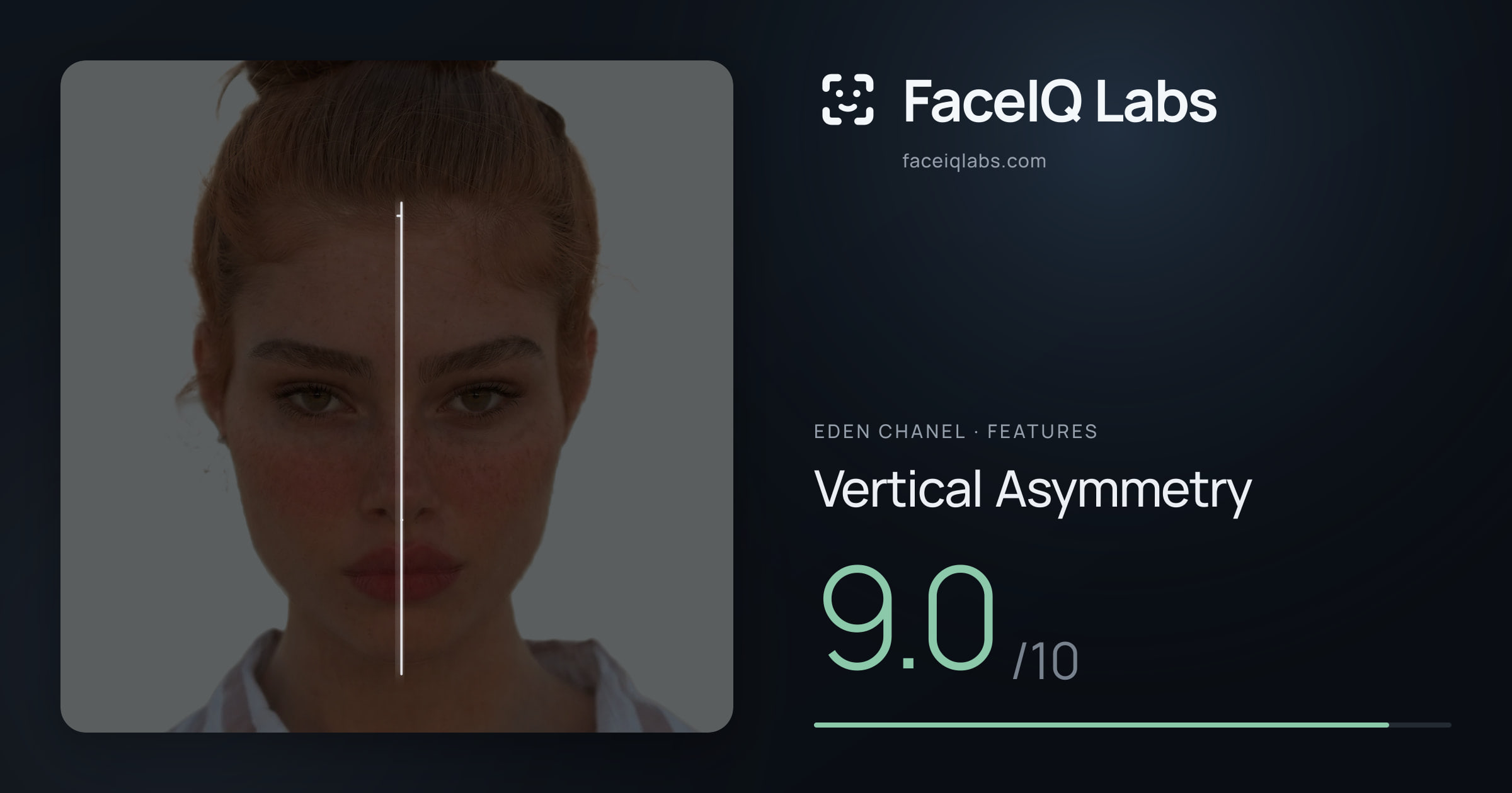 Eden Chanel Vertical Asymmetry: 9.0/10, drawn on the photo