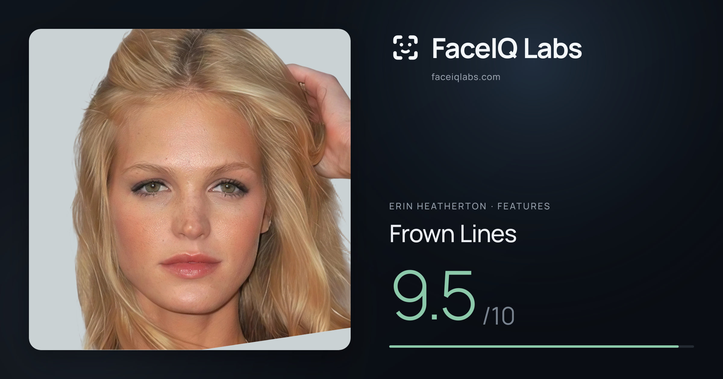 Erin Heatherton Frown Lines: 9.5/10, drawn on the photo