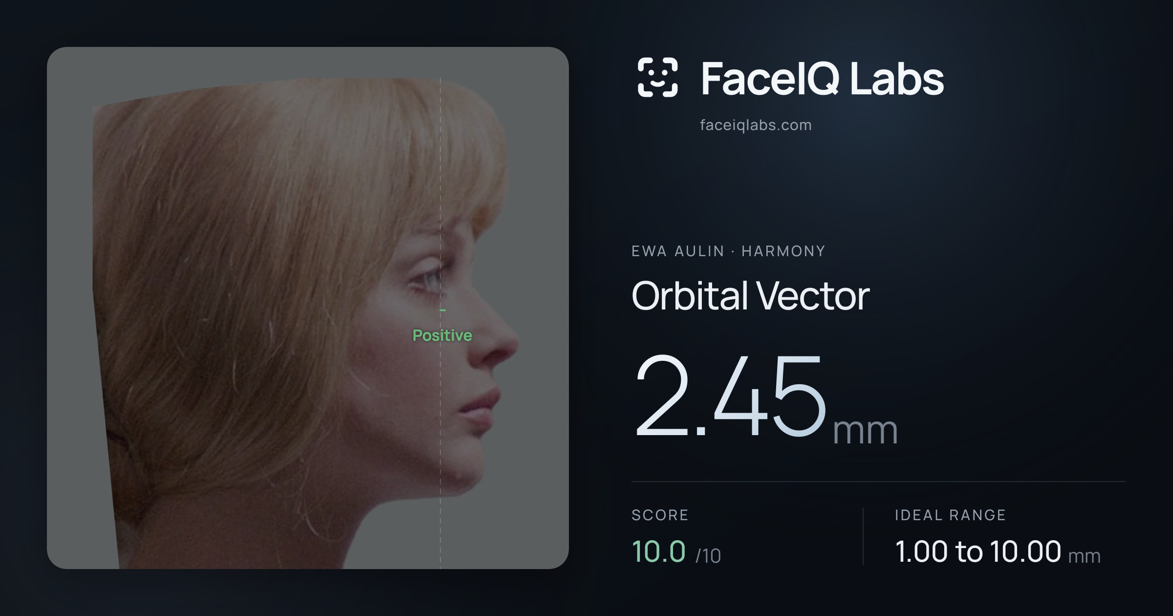 Ewa Aulin Orbital Vector: 2.45mm, drawn on the photo