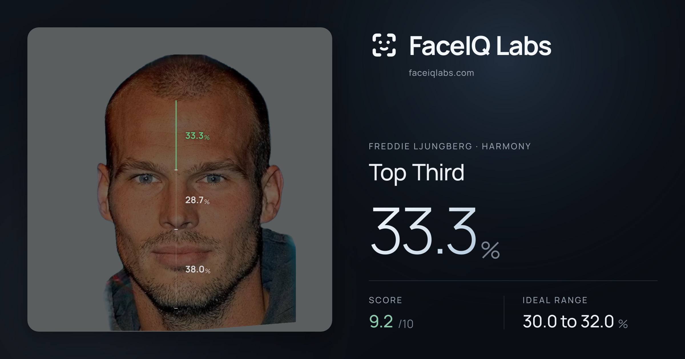 Freddie Ljungberg Top Third: 33.3%, drawn on the photo