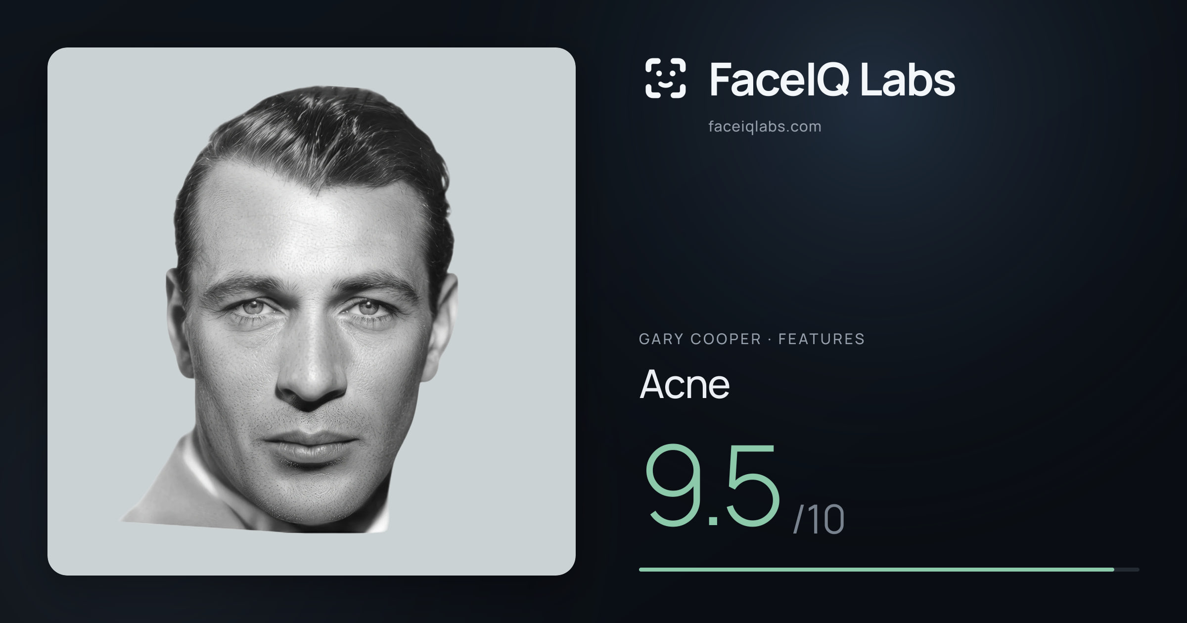 Gary Cooper Acne: 9.5/10, drawn on the photo