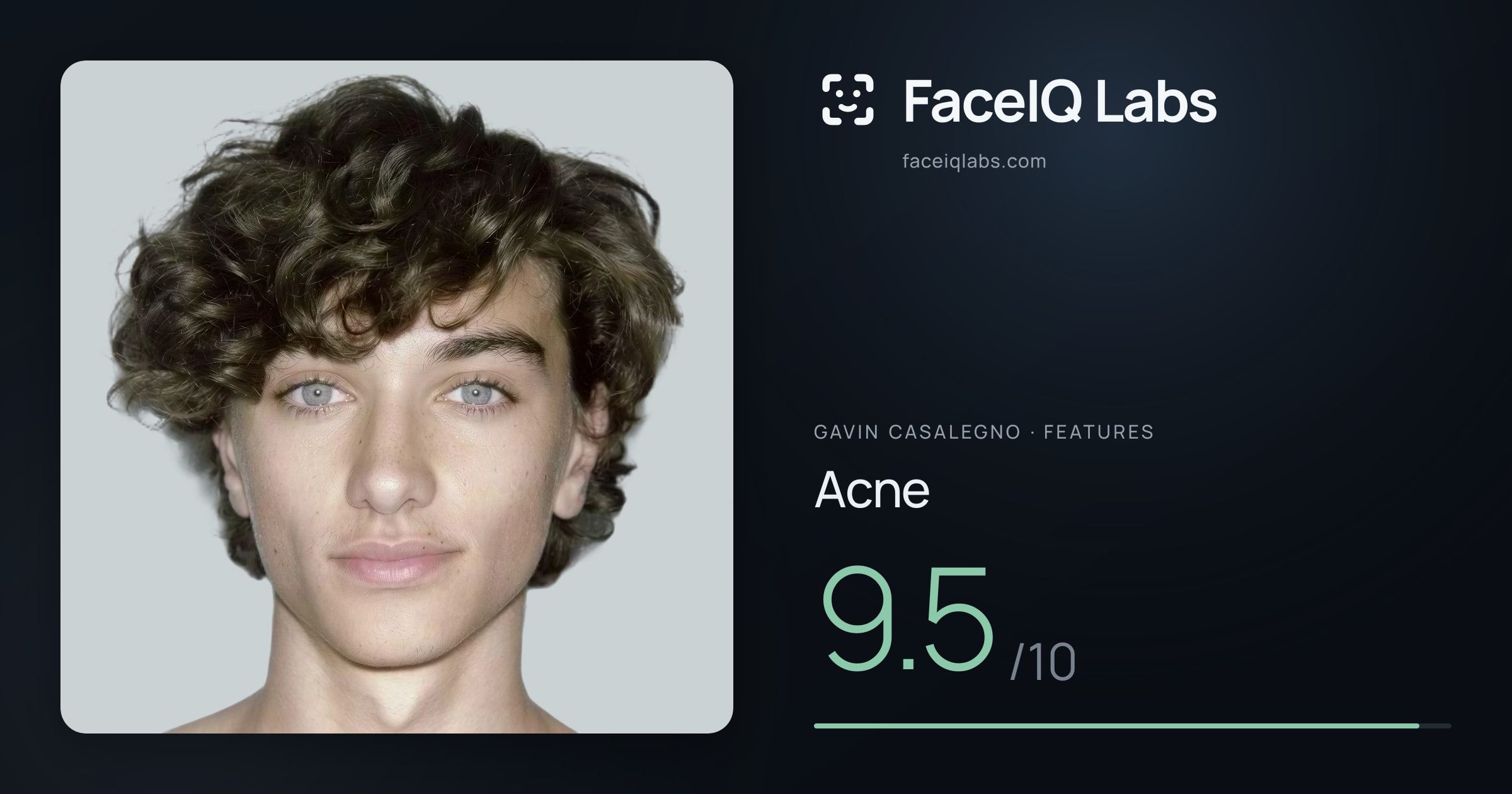 Gavin Casalegno Acne: 9.5/10, drawn on the photo