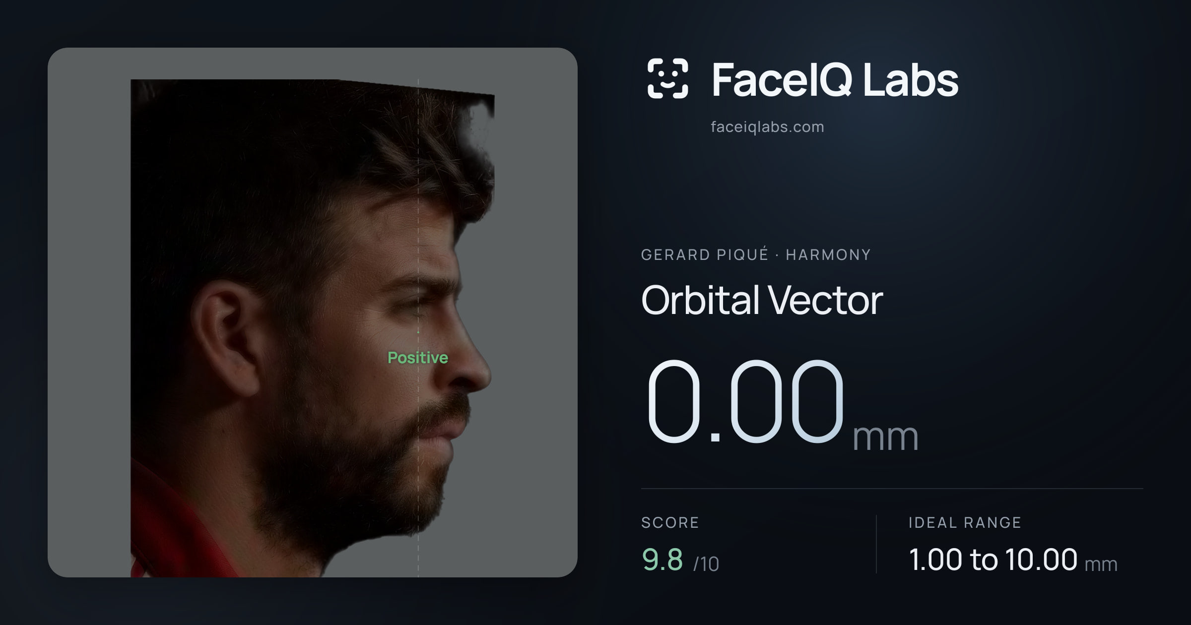 Gerard Piqué Orbital Vector: 0.00mm, drawn on the photo