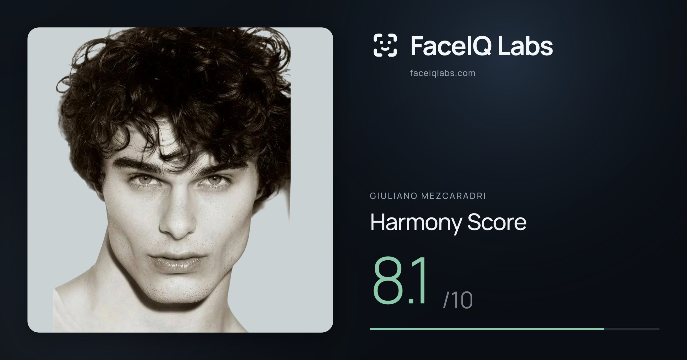 Giuliano Mezcaradri Harmony: 8.1/10, with each ratio's score