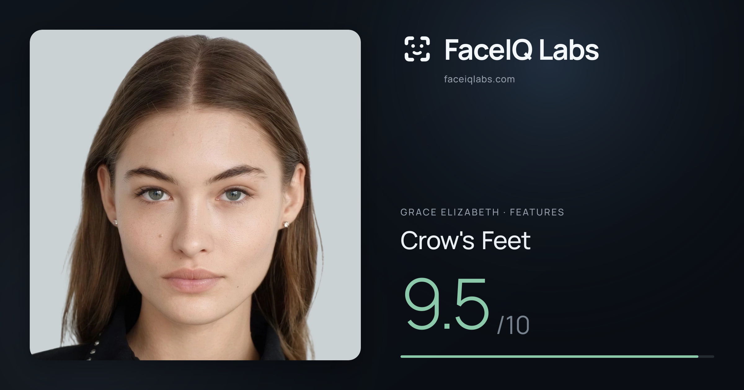 Grace Elizabeth Crow's Feet: 9.5/10, drawn on the photo