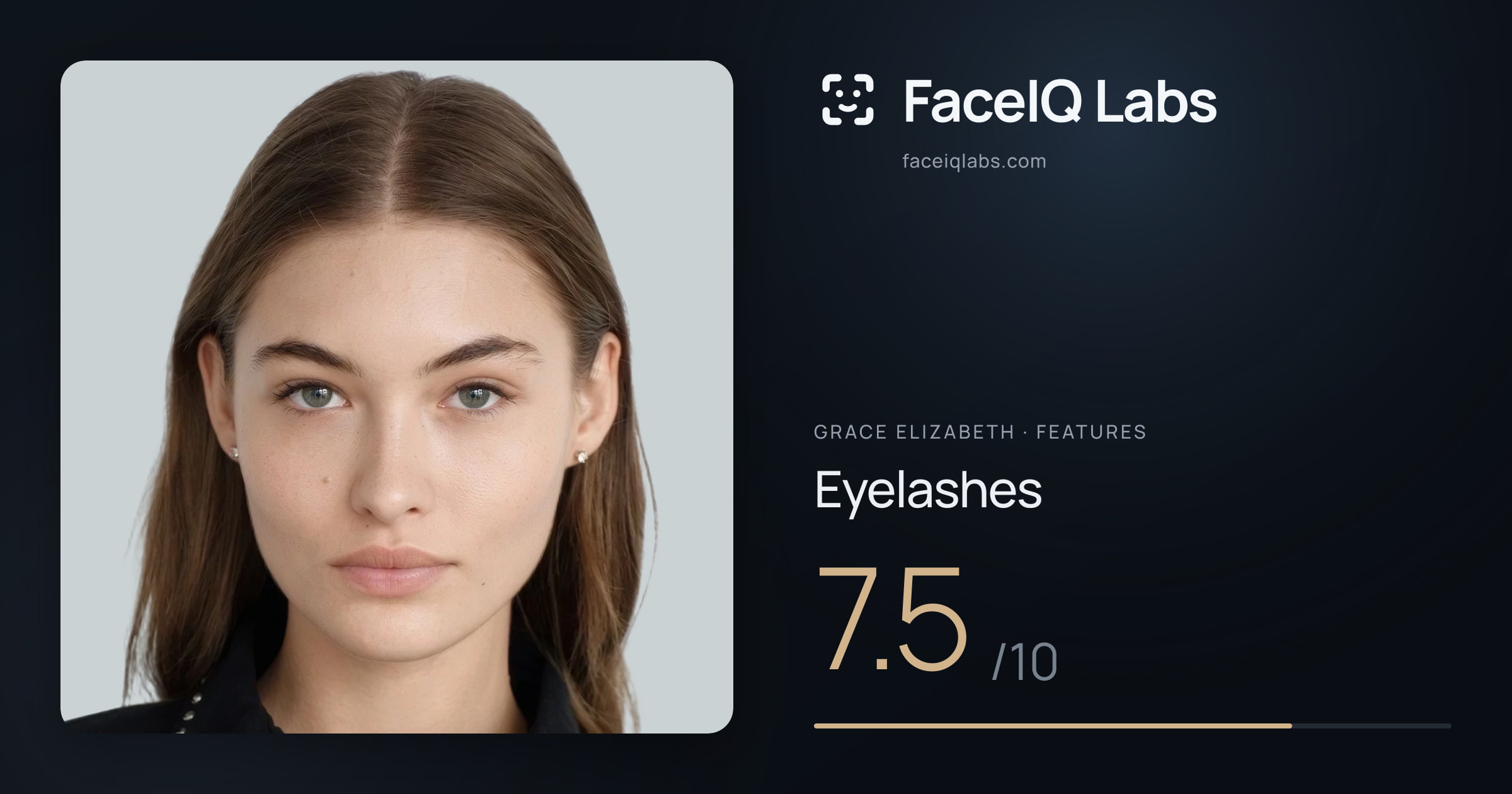 Grace Elizabeth Eyelashes: 7.5/10, drawn on the photo