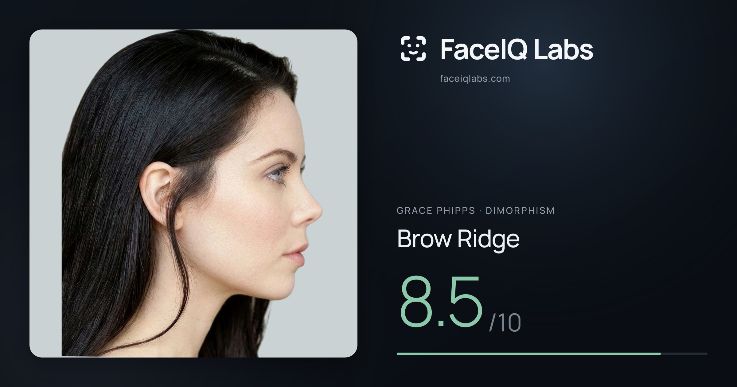 Grace Phipps Brow Ridge: 8.5/10, drawn on the photo