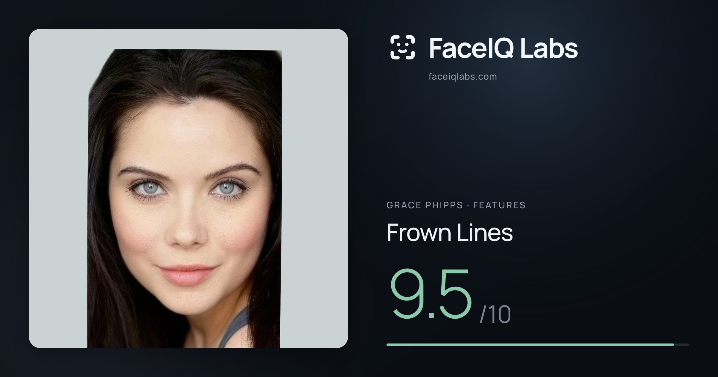 Grace Phipps Frown Lines: 9.5/10, drawn on the photo