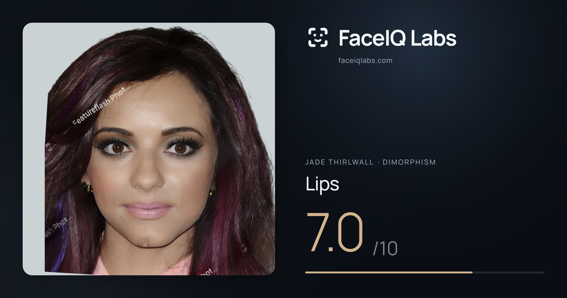 Jade Thirlwall Lips: 7.0/10, drawn on the photo