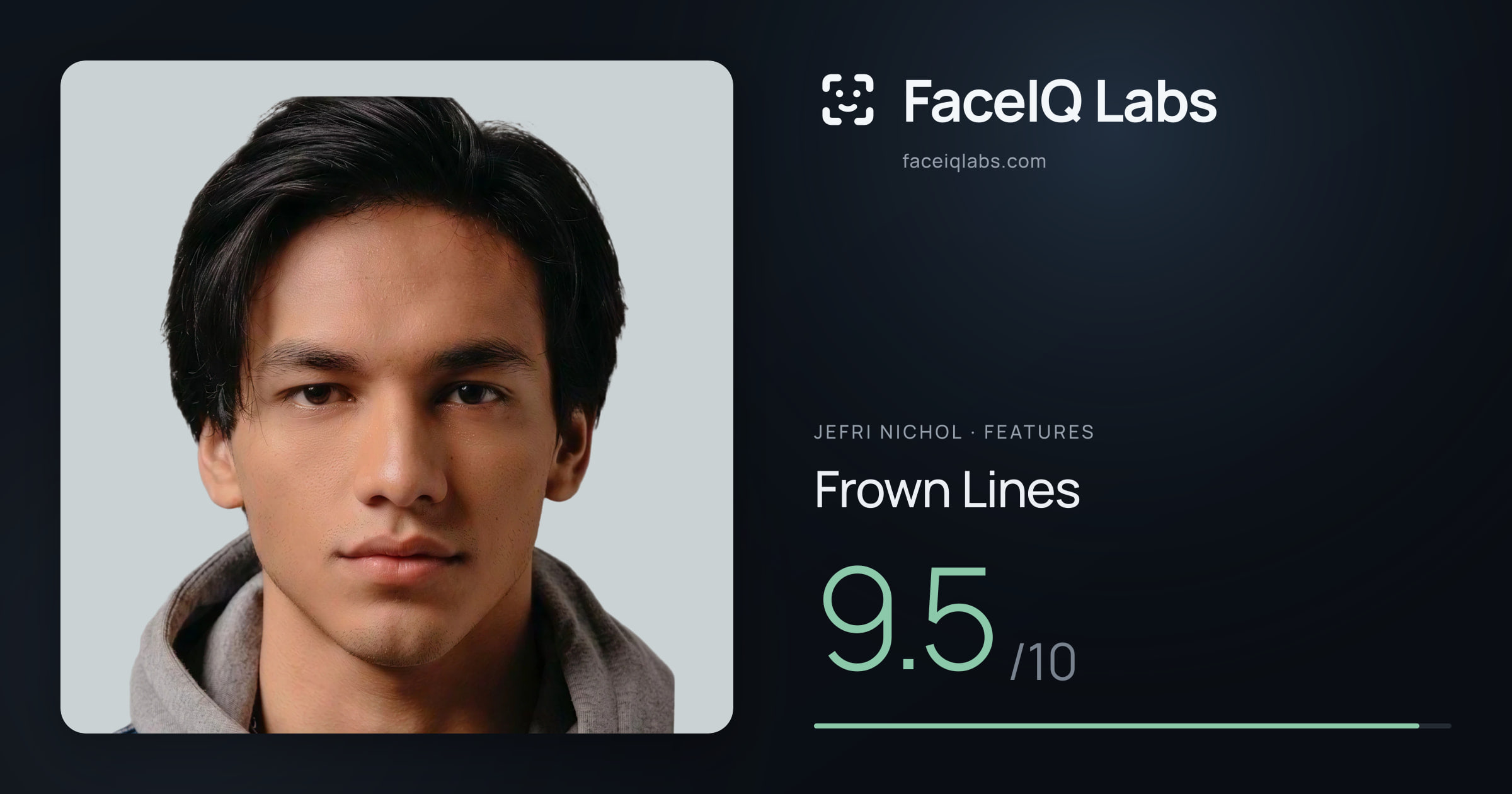 Jefri Nichol Frown Lines: 9.5/10, drawn on the photo