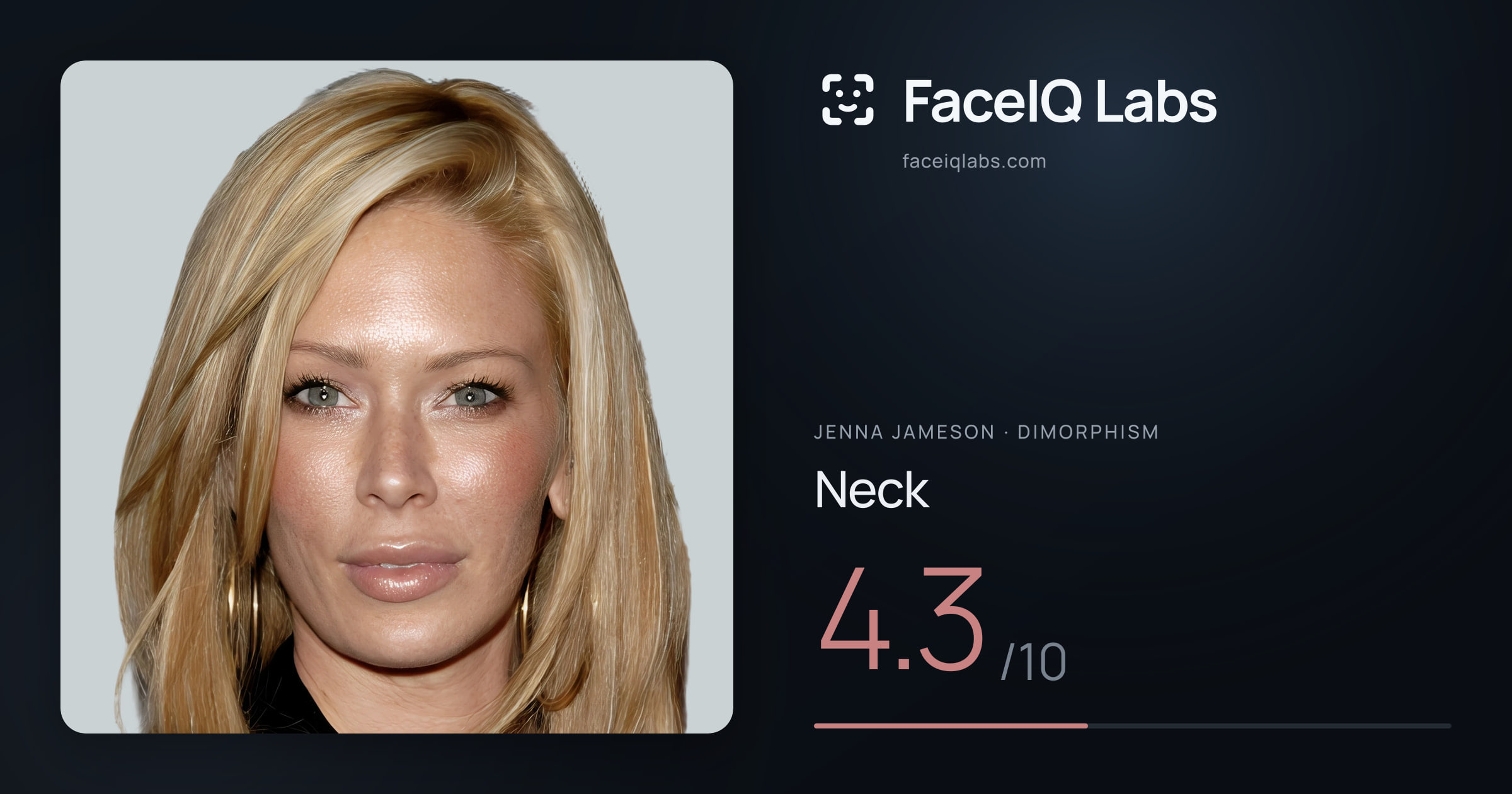 Jenna Jameson Neck: 4.3/10, drawn on the photo