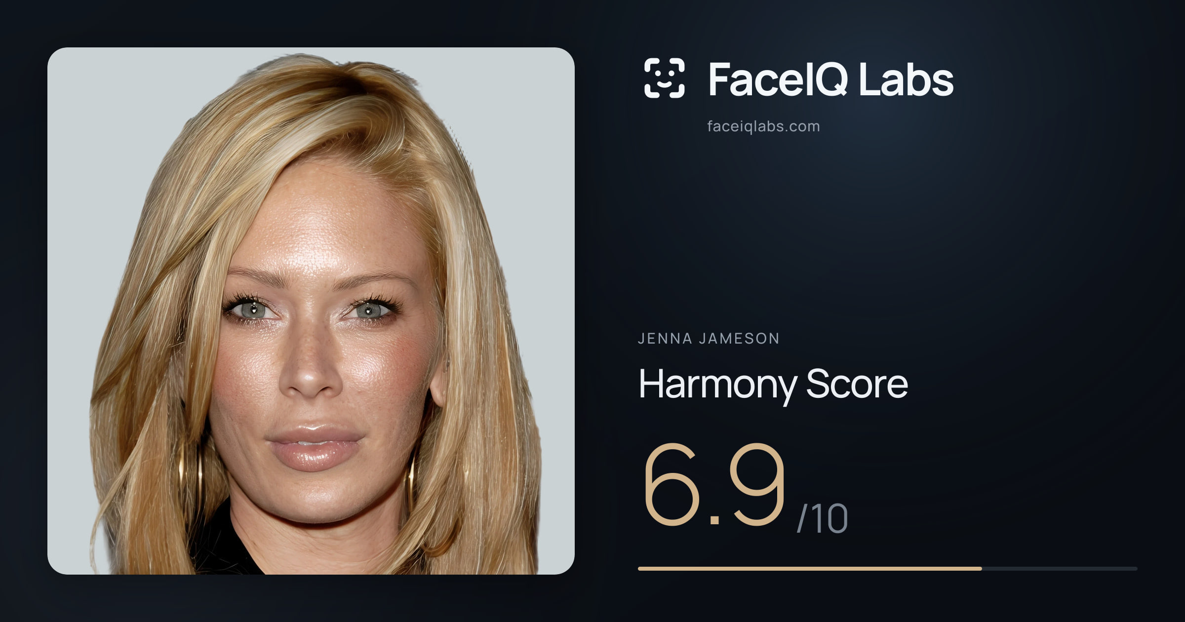 Jenna Jameson Harmony: 6.9/10, with each ratio's score