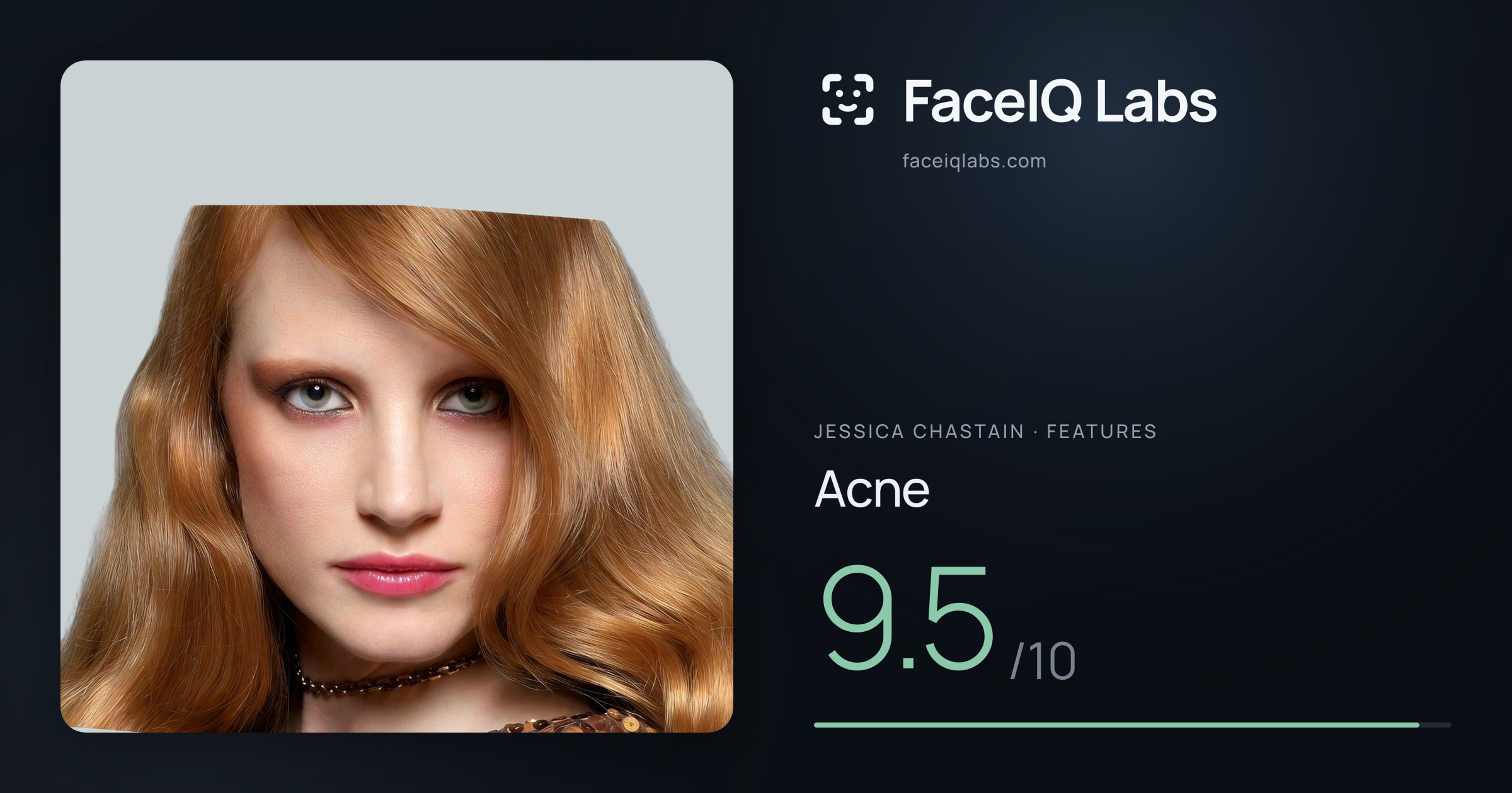 Jessica Chastain Acne: 9.5/10, drawn on the photo