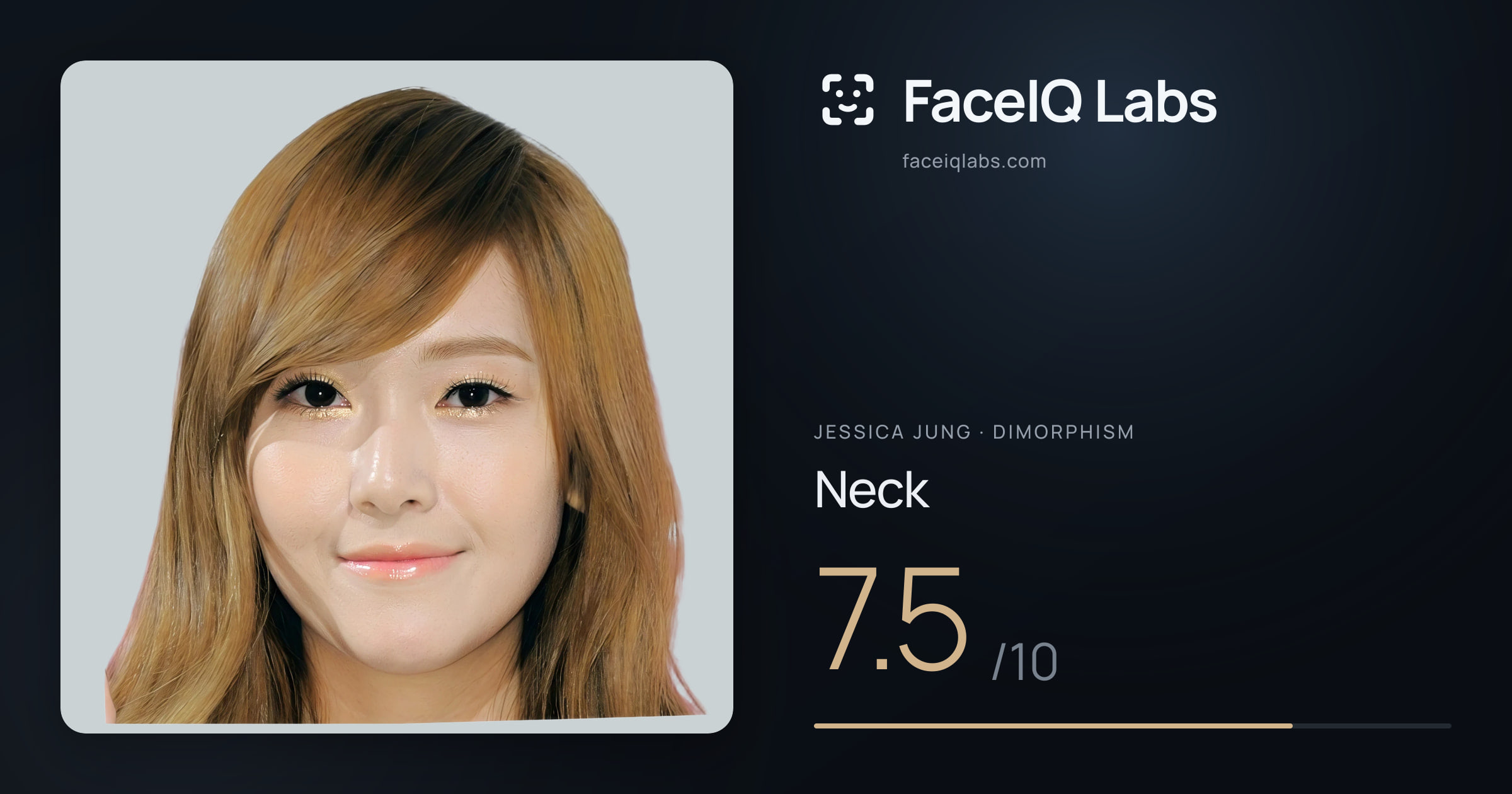 Jessica Jung Neck: 7.5/10, drawn on the photo