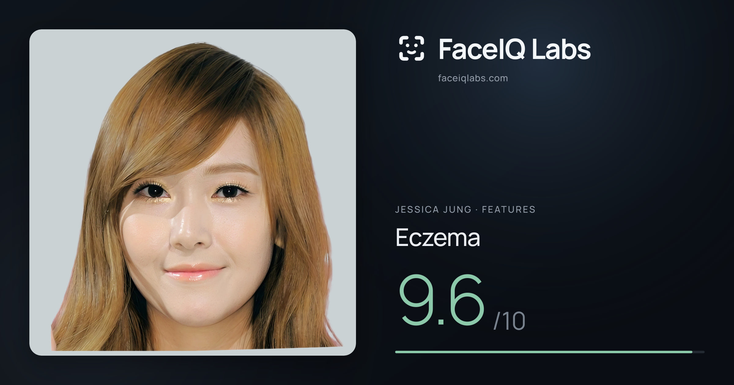 Jessica Jung Eczema: 9.6/10, drawn on the photo