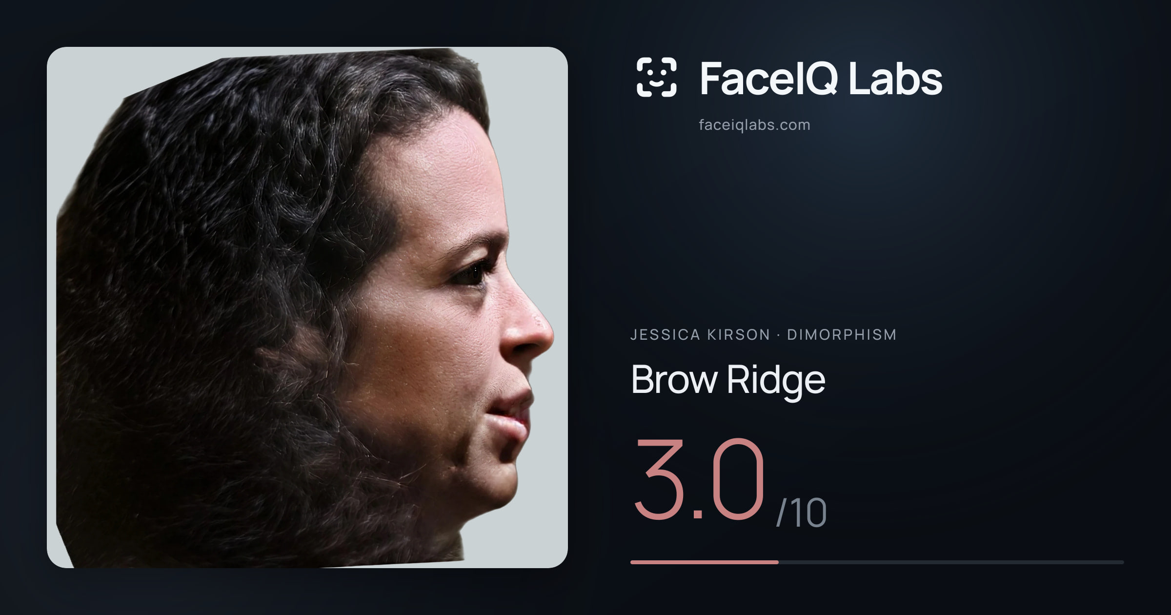 Jessica Kirson Brow Ridge: 3.0/10, drawn on the photo
