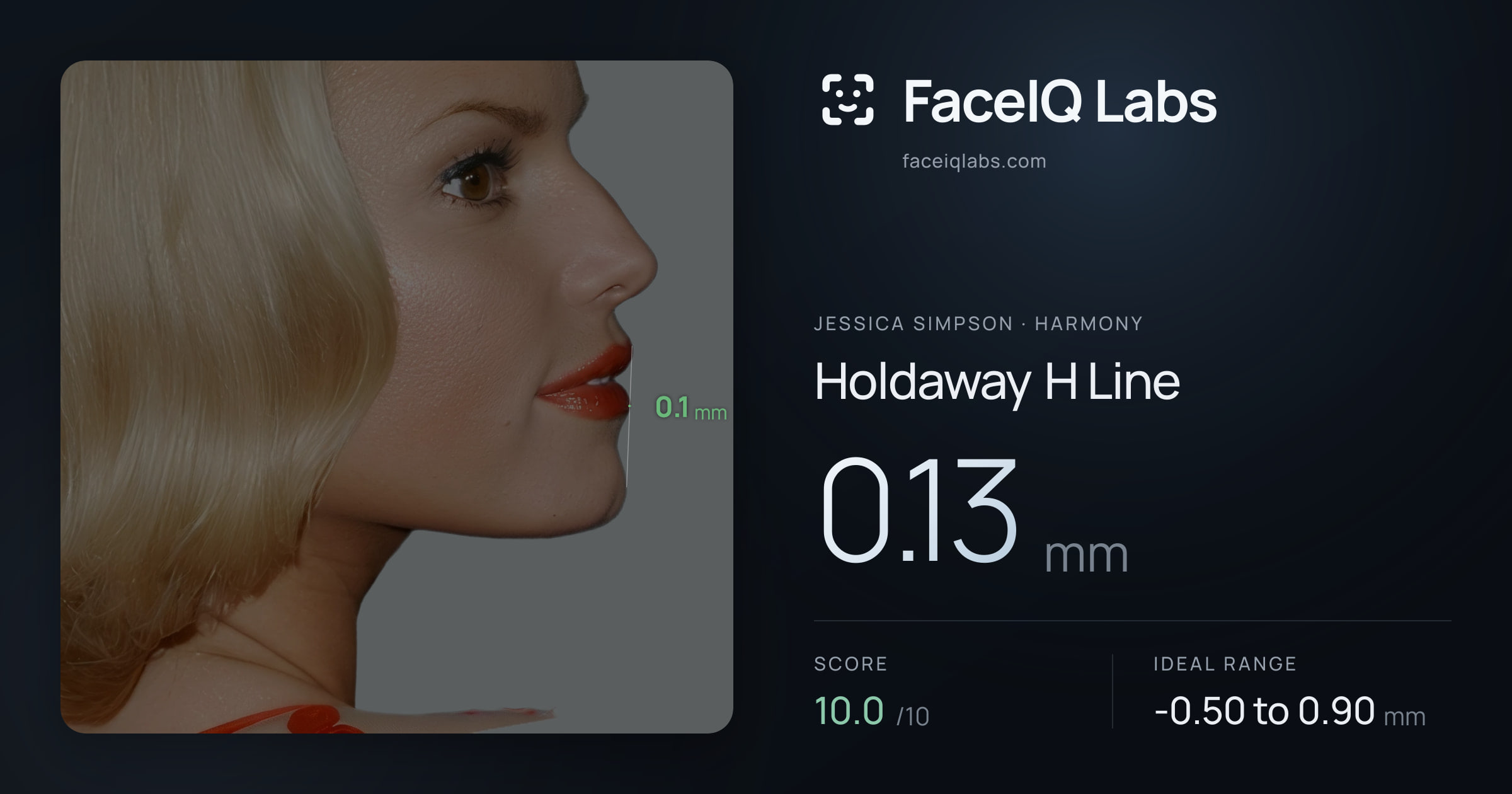 Jessica Simpson Holdaway H Line: 0.13mm, drawn on the photo