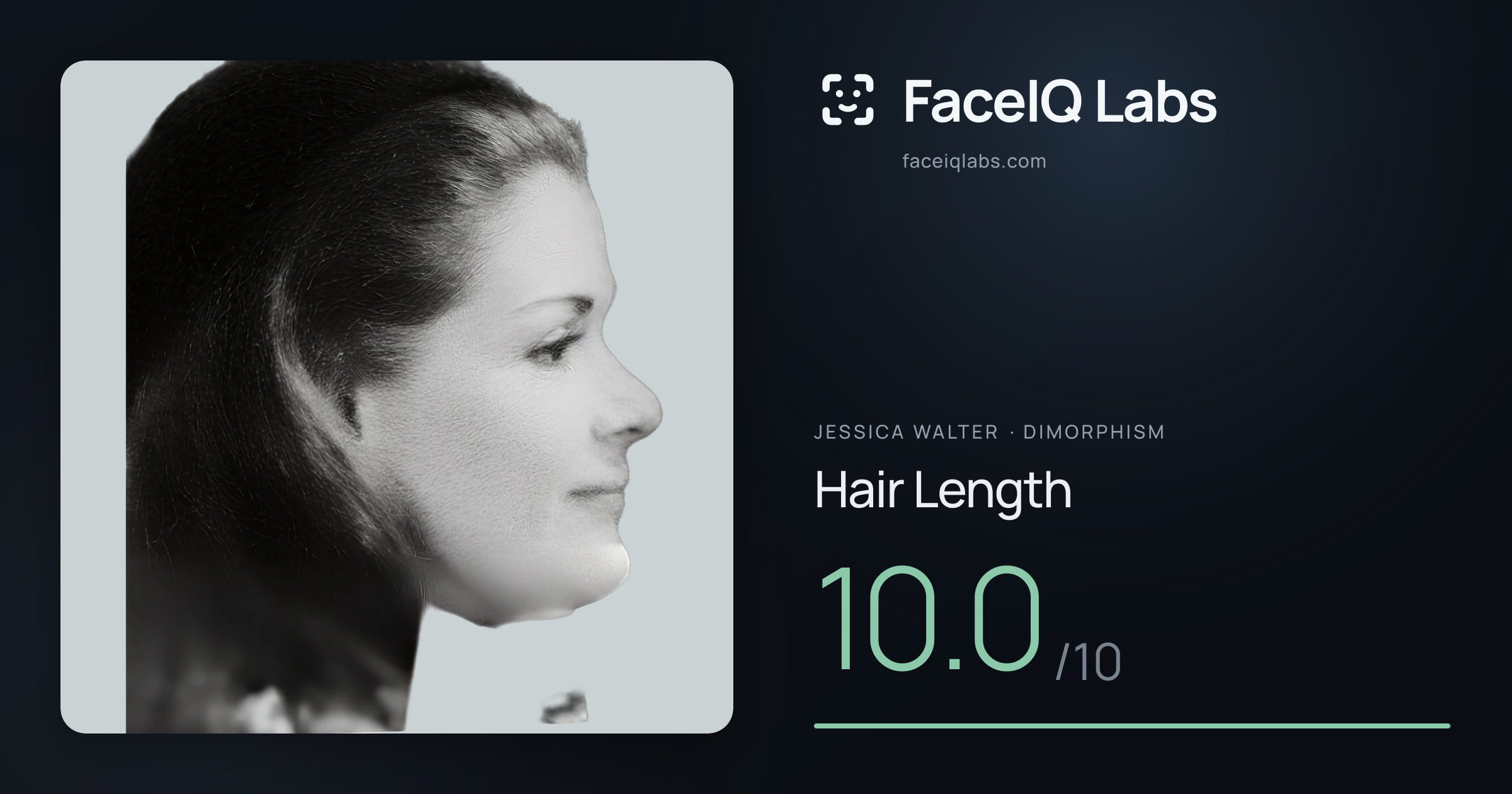 Jessica Walter Hair Length: 10.0/10, drawn on the photo