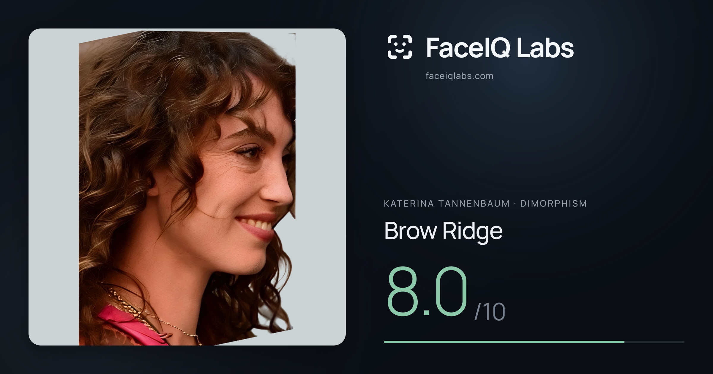 Katerina Tannenbaum Brow Ridge: 8.0/10, drawn on the photo