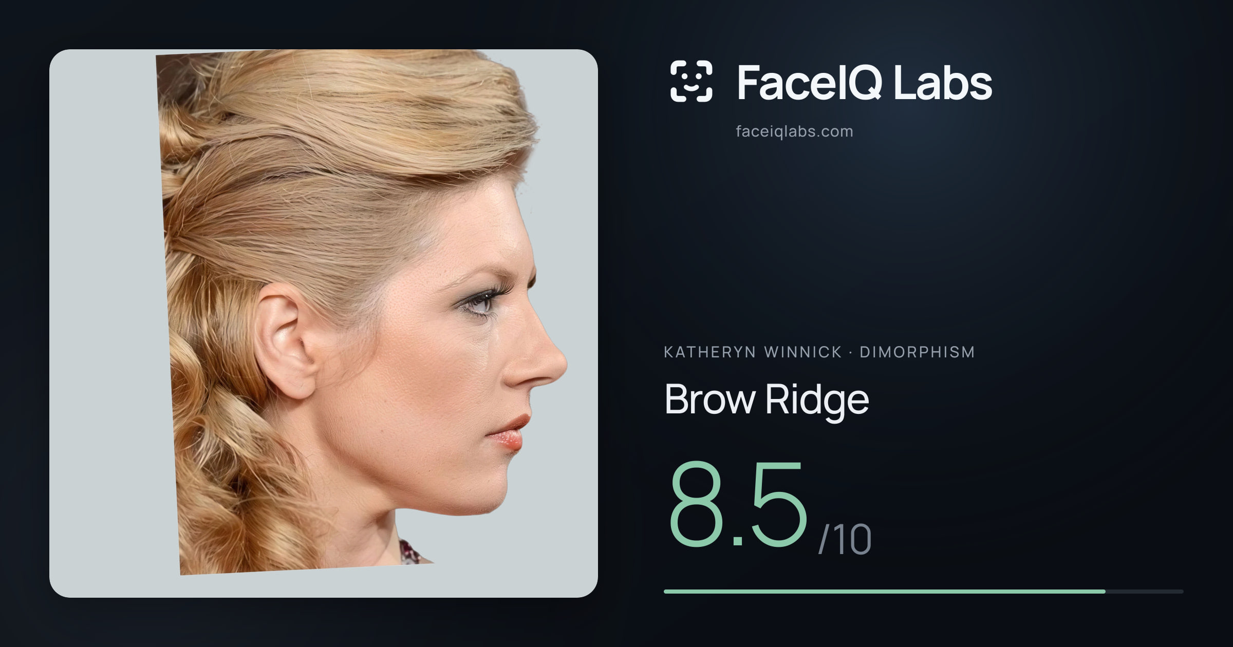 Katheryn Winnick Brow Ridge: 8.5/10, drawn on the photo
