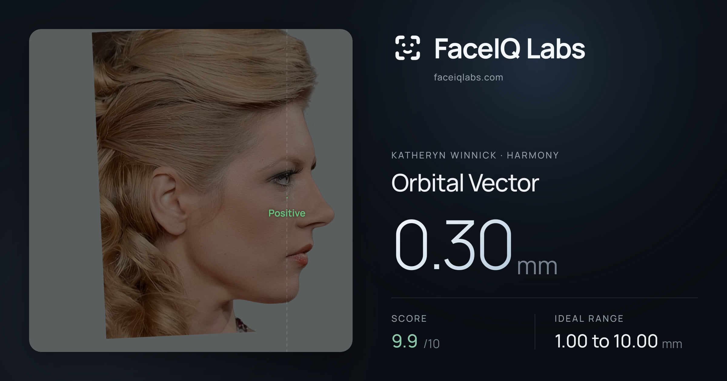 Katheryn Winnick Orbital Vector: 0.30mm, drawn on the photo